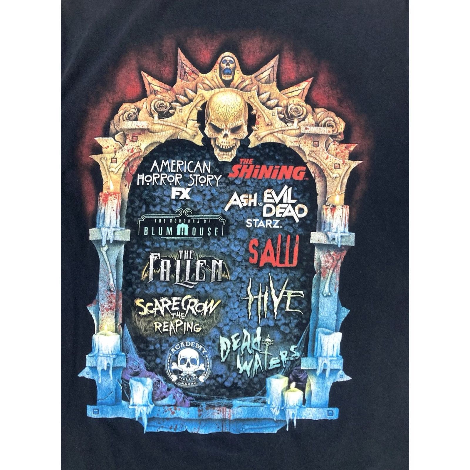 Vintage VINTAGE Universal Studios Halloween Horror Nights 2017 T-shirt Women Medium Black Size M / US 6-8 / IT 42-44 - 2 Thumbnail