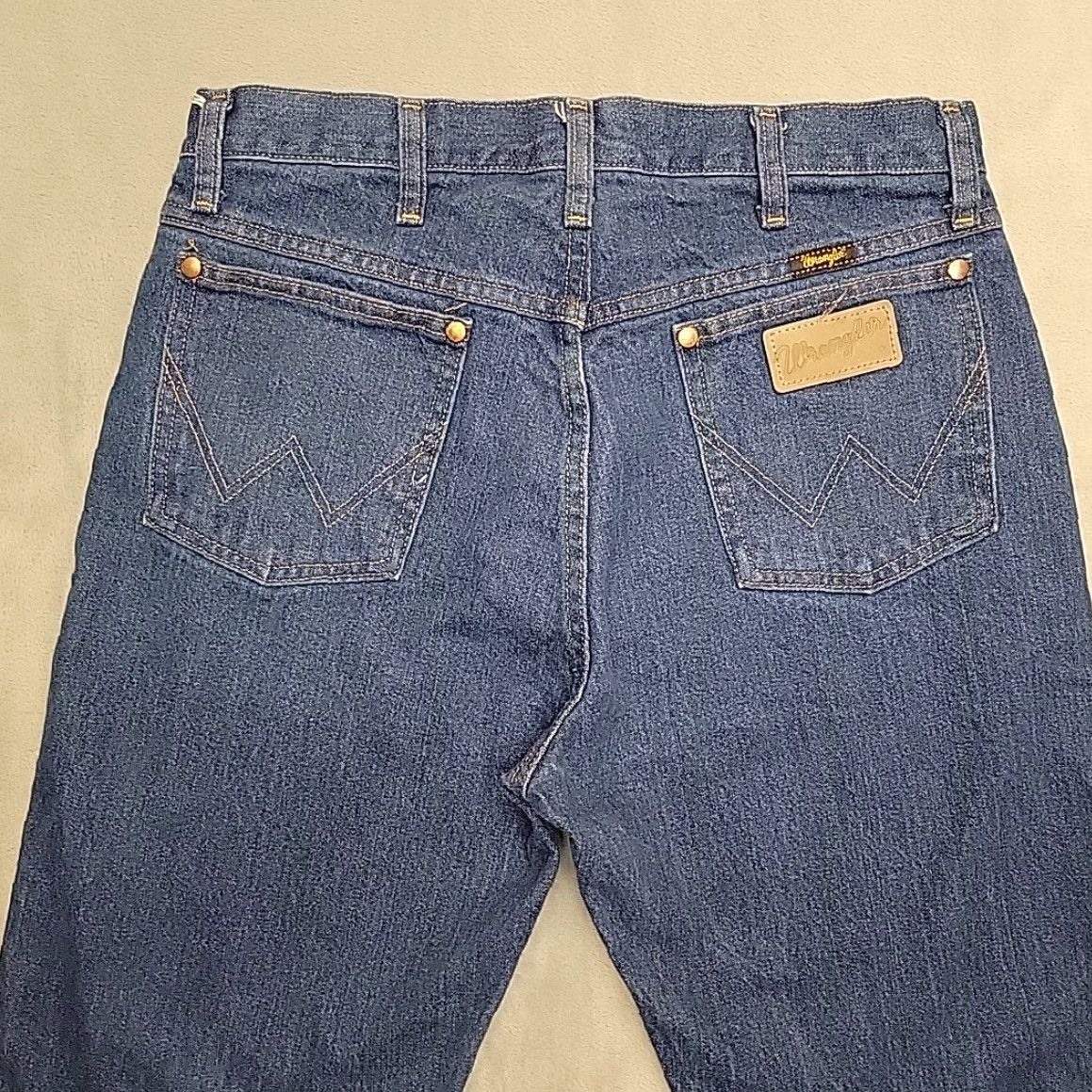 Wrangler VINTAGE Wrangler Jeans Mens 32x32 Blue Denim Cowboy Cut 100% Cotton 13MWZPW Western Size US 32 / EU 48 - 7 Thumbnail