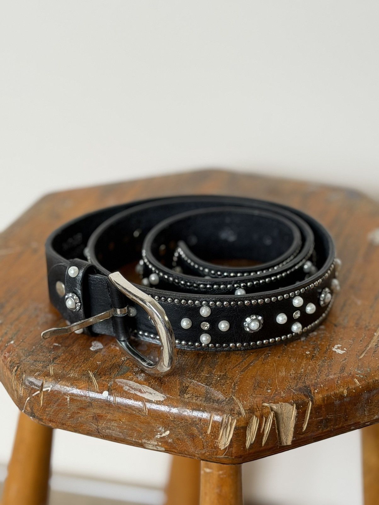 Japanese Brand Japanese Style Real Leather SNAKE Print Belt 90s Y2K Size ONE SIZE - 2 Thumbnail
