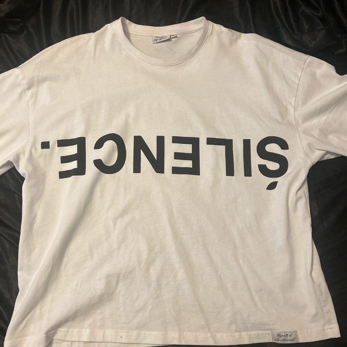Other “silence” white tee Size US M / EU 48-50 / 2 - 1 Thumbnail