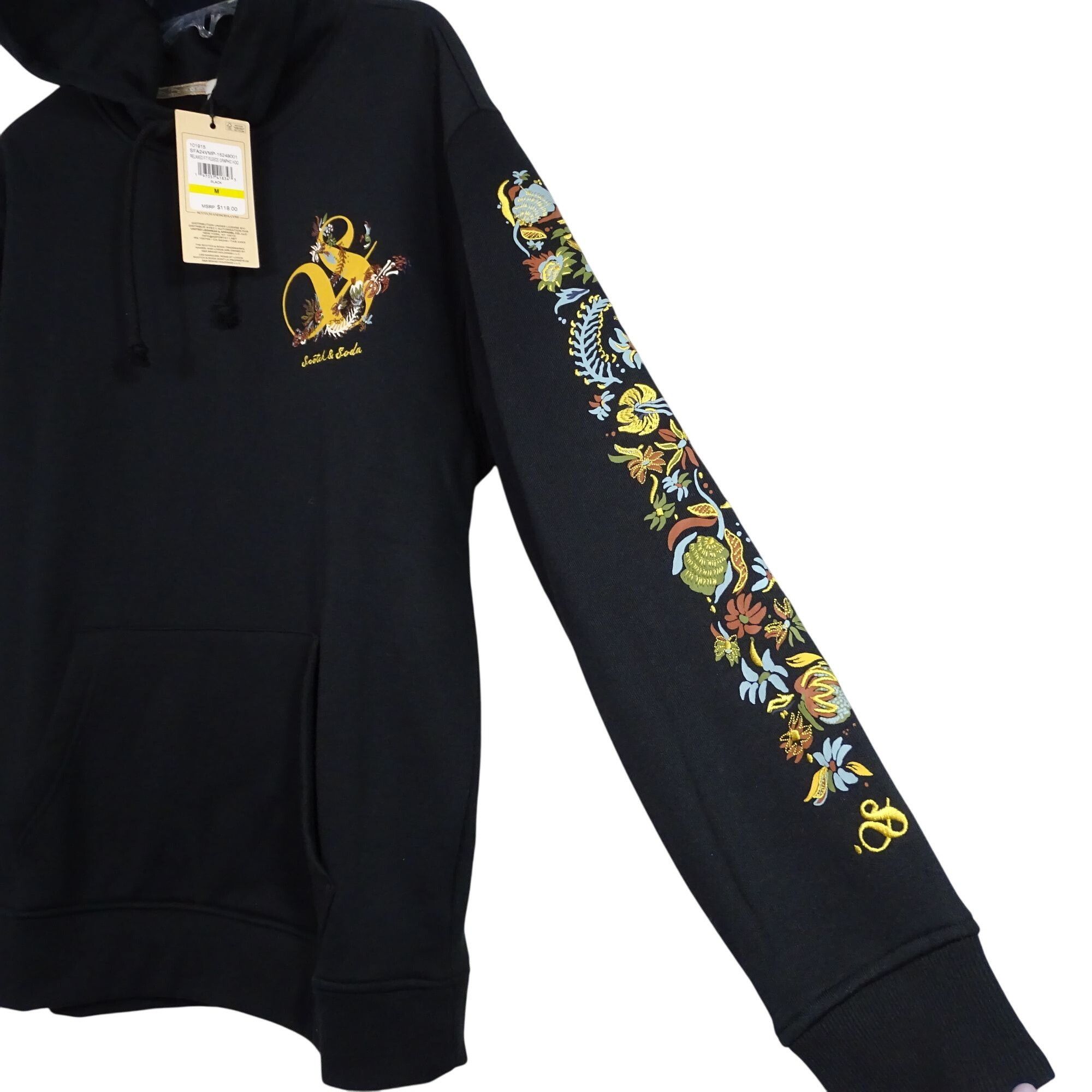 Scotch & Soda Scotch and Soda Relaxed Fit Fleece Graphic Pullover Hoodie Size US M / EU 48-50 / 2 - 3 Thumbnail
