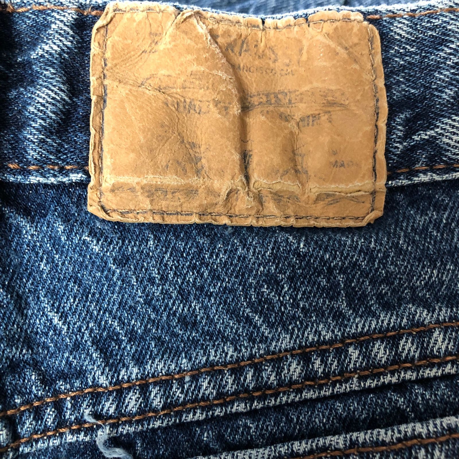 Levi's Vintage Levi’s 901 Orange Tab Tapered Mom Jeans Womens 22 5 Size 22" - 12 Thumbnail