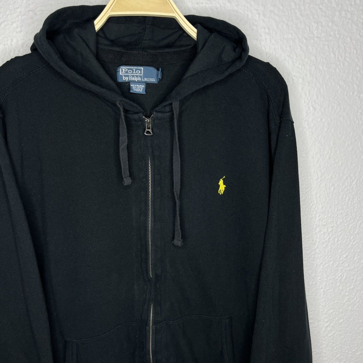 Polo Ralph Lauren Polo Ralph Lauren Hoodie Zip Black Sweatshirt Pony Logo Size US XXL / EU 58 / 5 - 4 Thumbnail