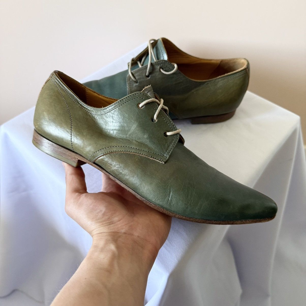 Dirk Bikkembergs RARE Moma Artisanal Goblin Leather Boots Guidi A1923 Vibe Size US 8 / EU 41 - 6 Thumbnail