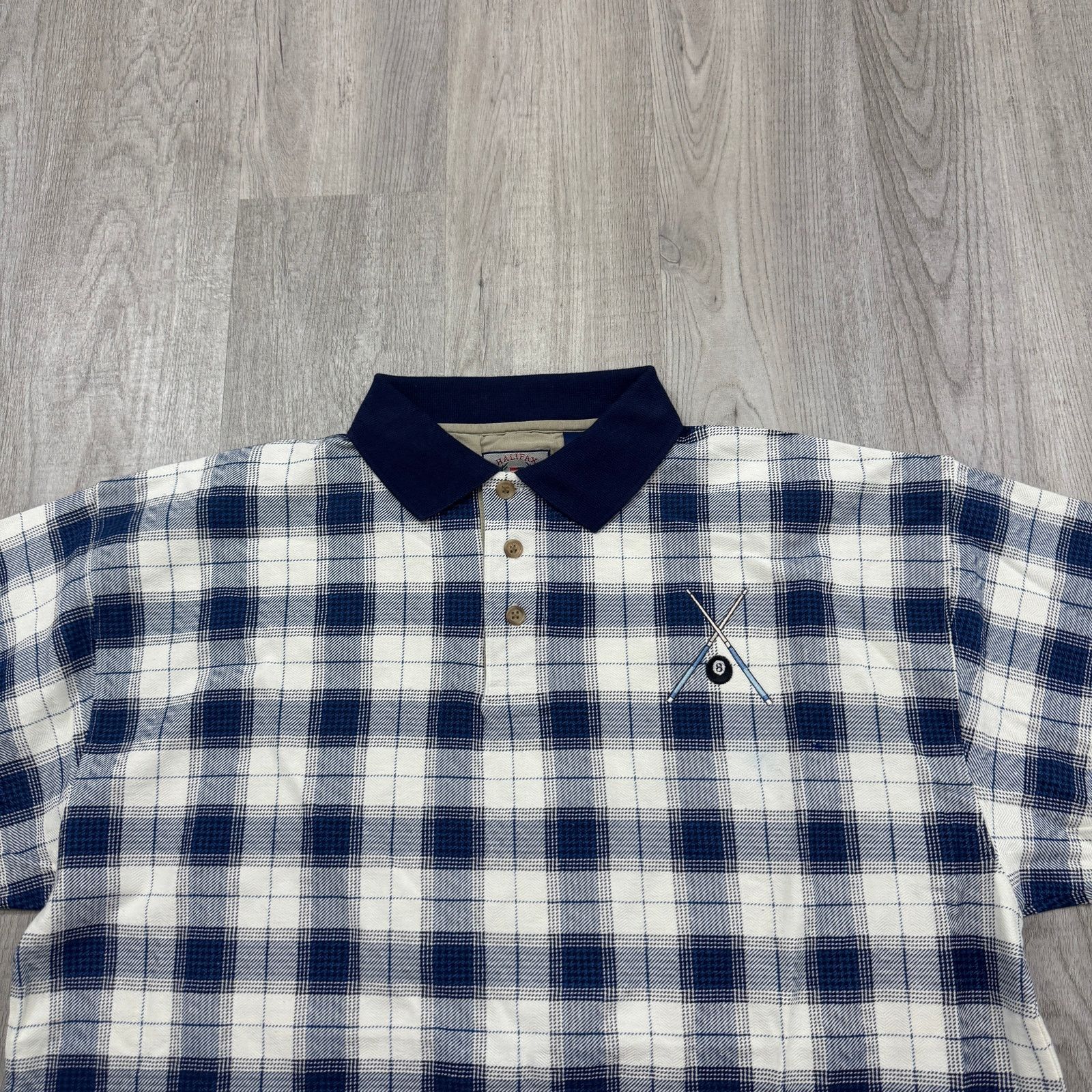 Vintage Vintage Halifax Outfitters Pool Billiards Polo Shirt Large Size US L / EU 52-54 / 3 - 3 Thumbnail