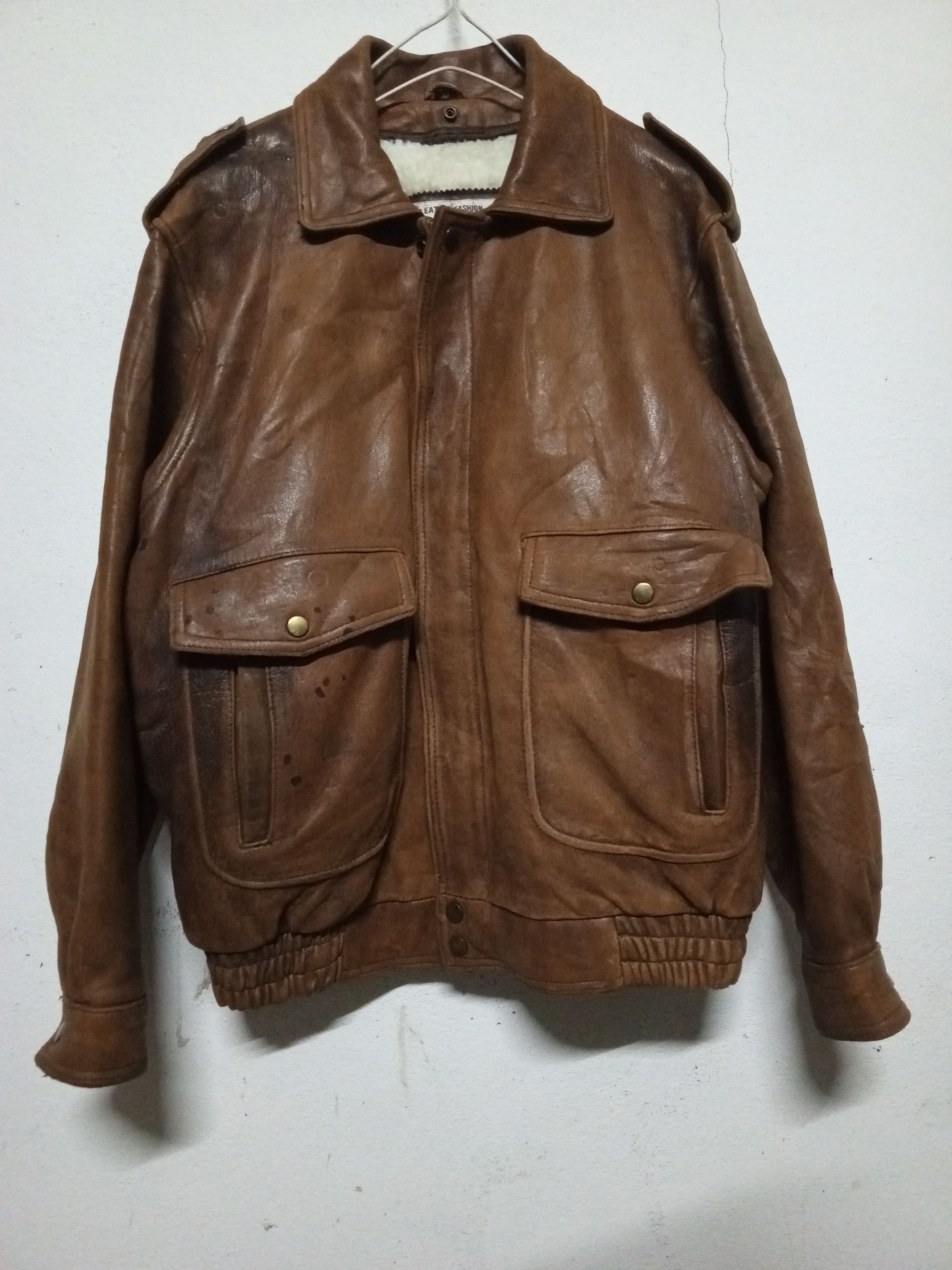 Leather VTG Leather jacket sheepskin Size US L / EU 52-54 / 3 - 1 Thumbnail