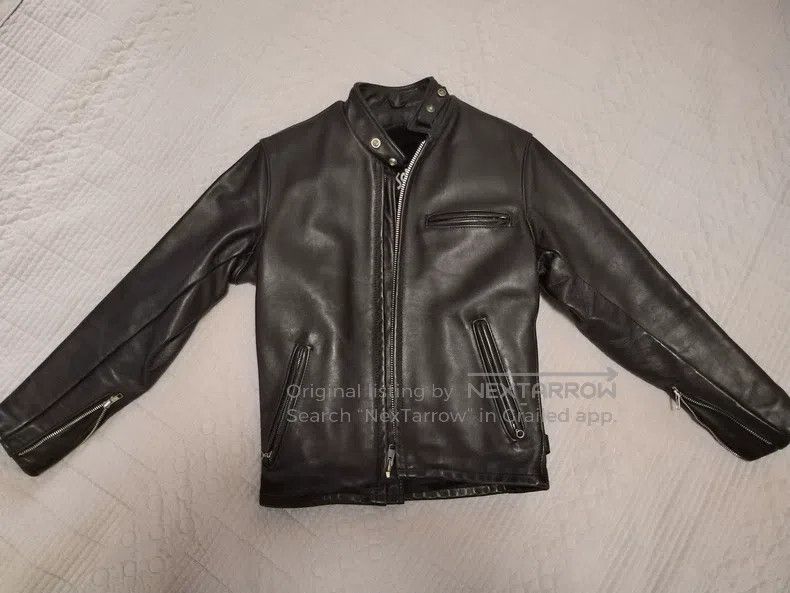 Other Schott Soft castrated cowhide 641 stand-up collar motorcyc Size US M / EU 48-50 / 2 - 3 Thumbnail