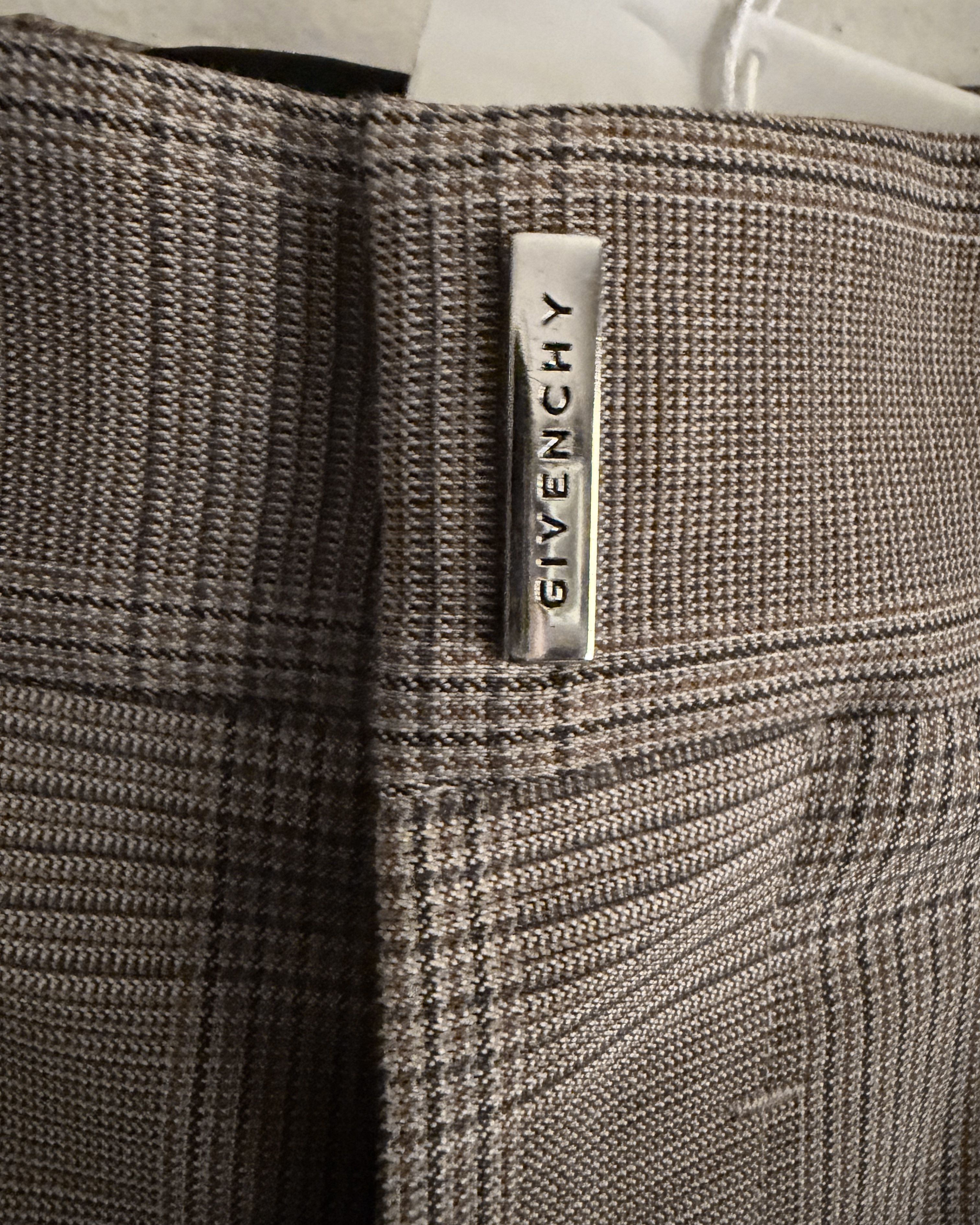 Givenchy Virgin Wool Check Trousers Size US 34 / EU 50 - 6 Thumbnail