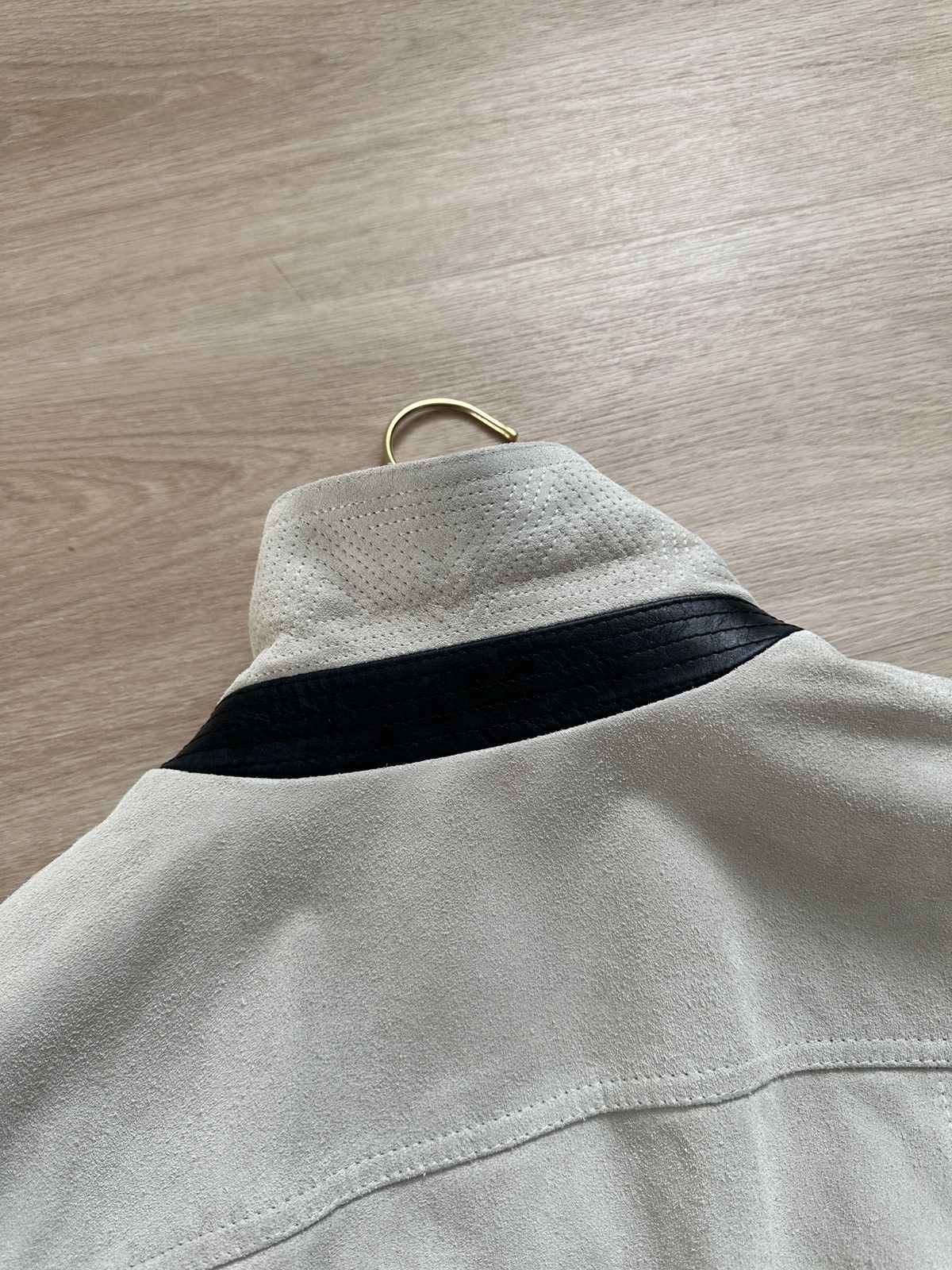 Berluti FW18 Light Grey Heavy Suede Trucker with Corduroy Details Size US S / EU 44-46 / 1 - 11 Thumbnail