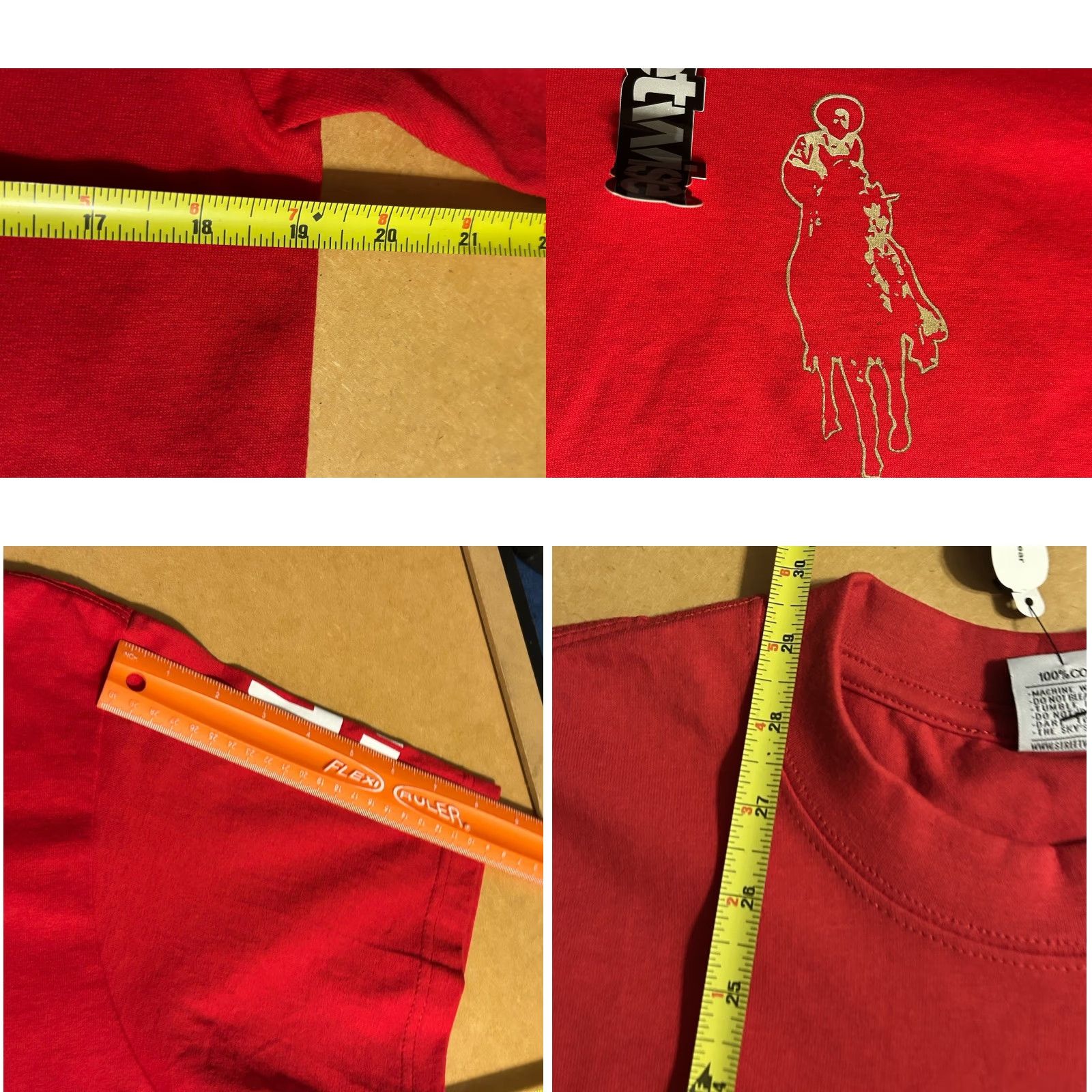 Vintage Streetwise Mexico Narco Shirt Men M Red Short Sleeve NWT USA Activewear Short Sleeve Crew Neck Logo Print Boys? Mens Size US M / EU 48-50 / 2 - 10 Thumbnail