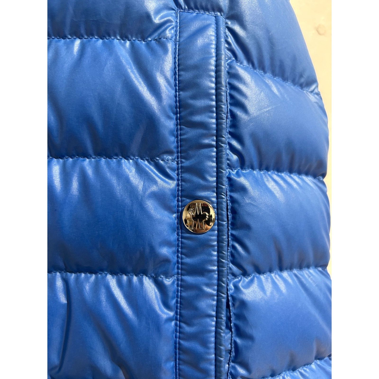 Moncler MONCLER CLAI GILET BLUE PUFFER VEST SIZE MEDIUM PREOWNED Size US M / EU 48-50 / 2 - 6 Thumbnail