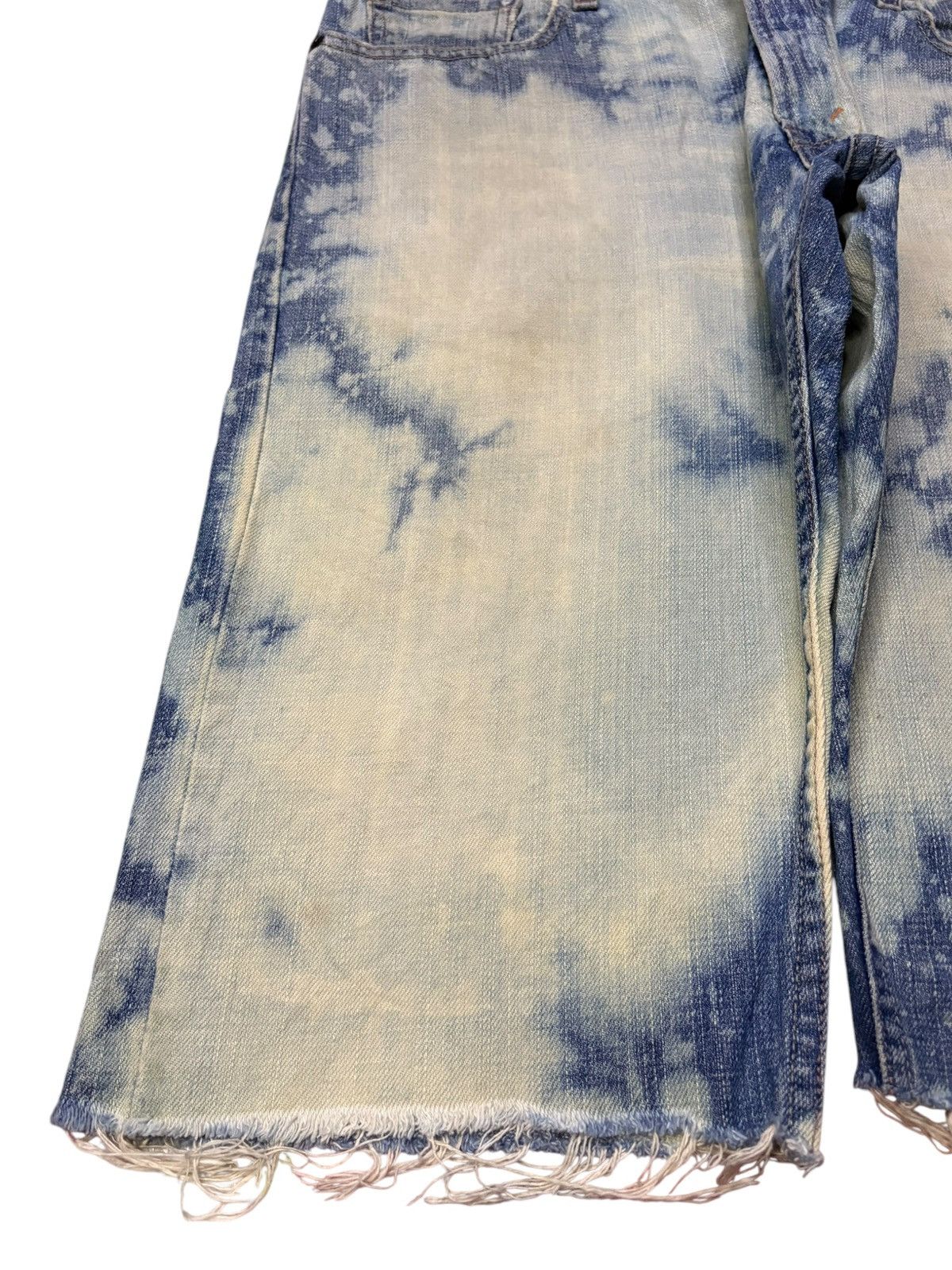 Levi's Vintage 90s Levis 514 Bleached Distressed Loose Jean Shorts Size US 35 - 8 Thumbnail