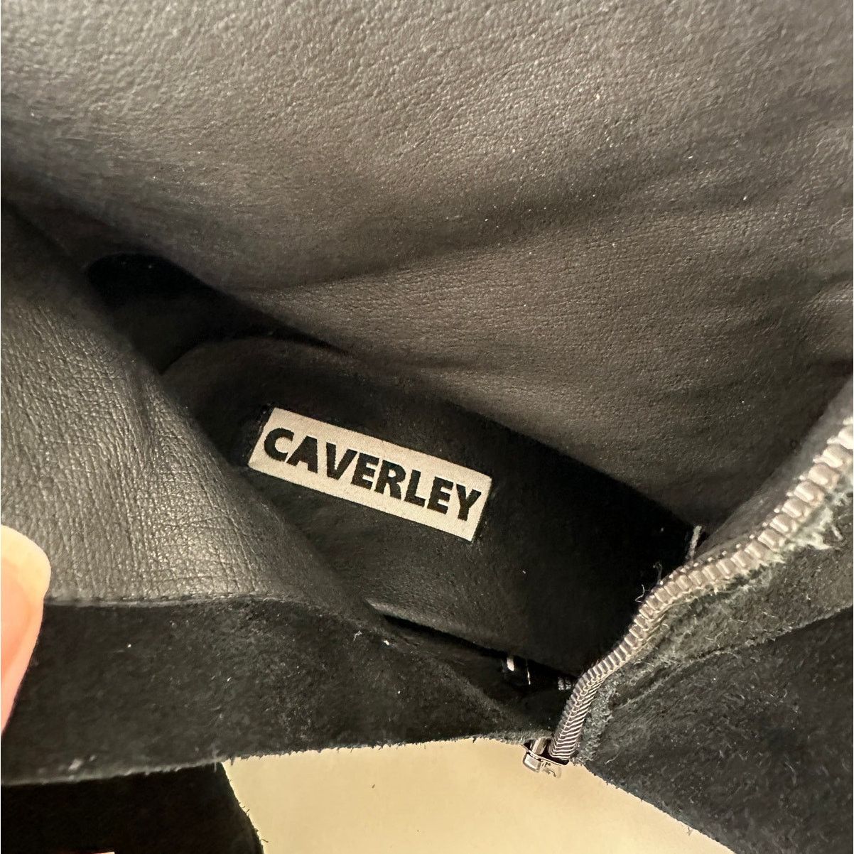 Other Caverley Black Suede Western Heeled Zip Ankle Booties 39 / 8 Size US 8 / IT 38 - 9 Thumbnail