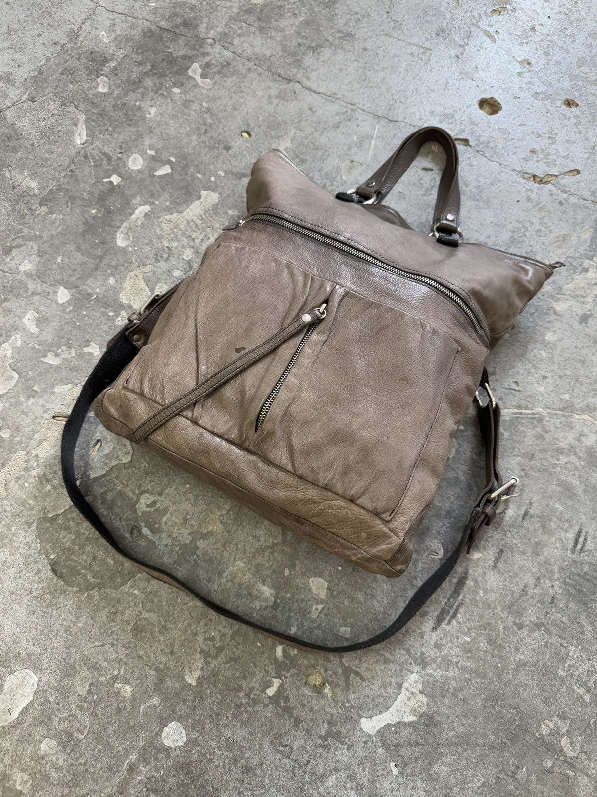 Japanese Brand Vintage y2k Archive Bag Real Leather Size ONE SIZE - 3 Thumbnail