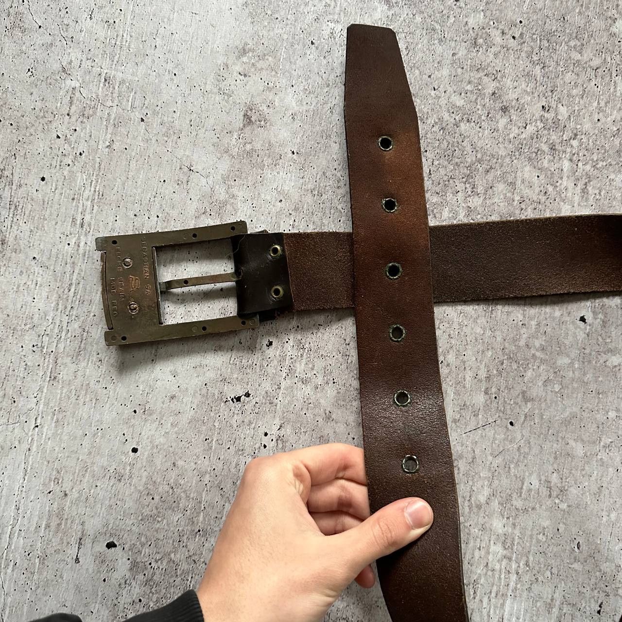 Other OG Lord John Avant Gard Vintage Leather Belt Size 32 - 4 Thumbnail