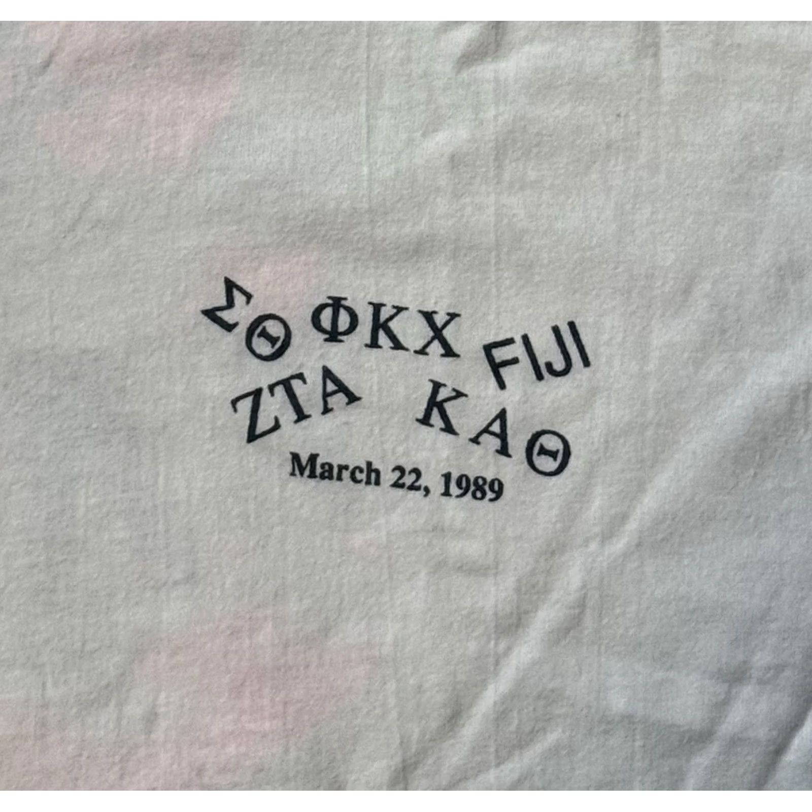 Vintage VINTAGE University of Texas Mega Mixer Shirt XL FIJI ZTA ΚΑΘ Σθ ΦΚΧ Frat Shirt Size US XL / EU 56 / 4 - 4 Thumbnail
