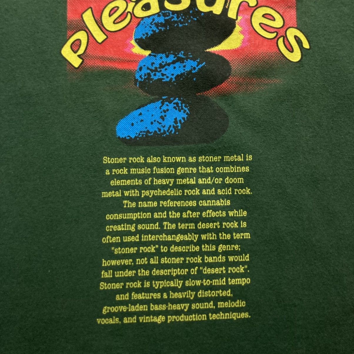 Pleasures PLEASURES STONER ROCK GENRE WORDING TSHIRT Size US S / EU 44-46 / 1 - 13 Thumbnail