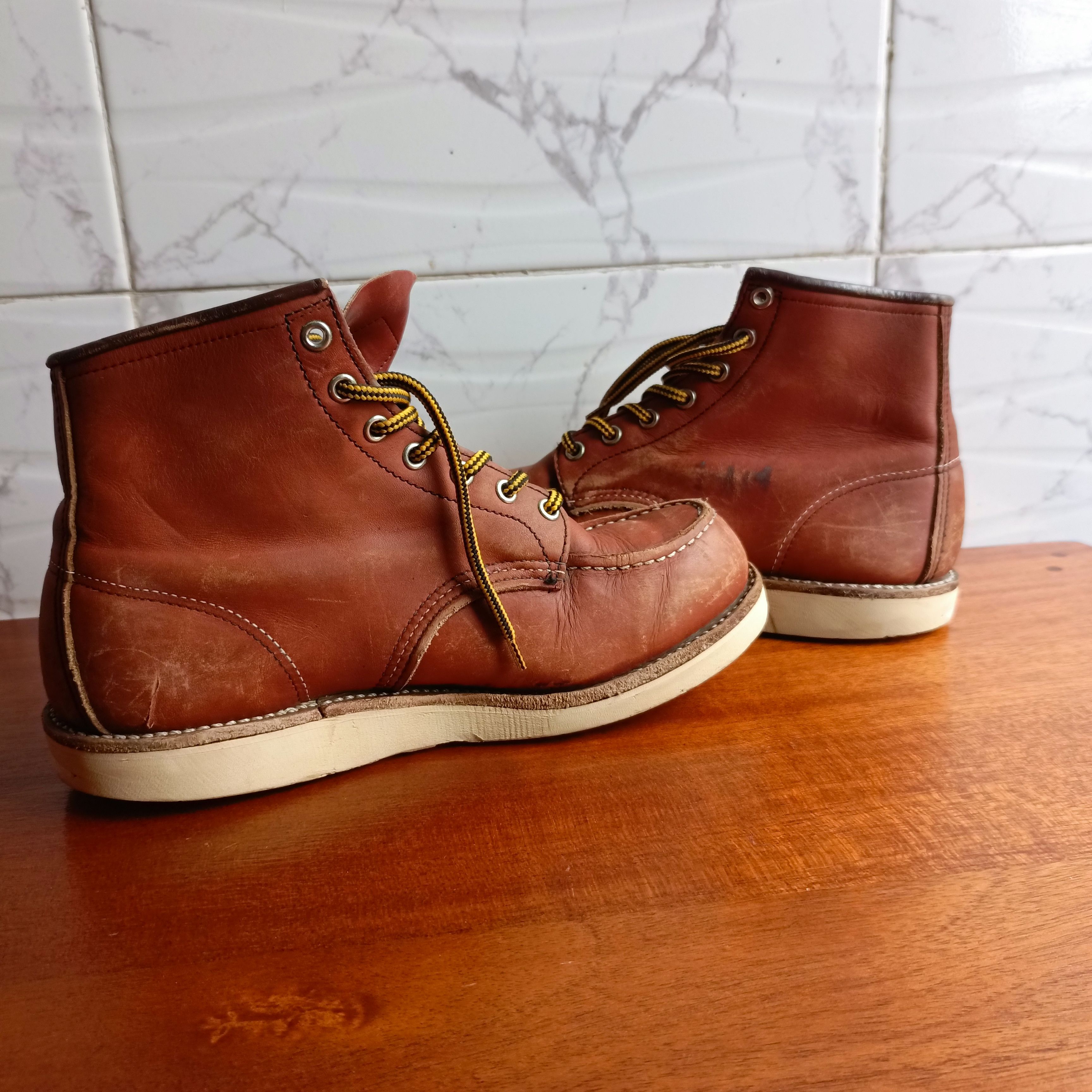 Red Wing Redwing 8131 boots brown leather size US 8.5 Size US 8.5 / EU 41-42 - 7 Thumbnail