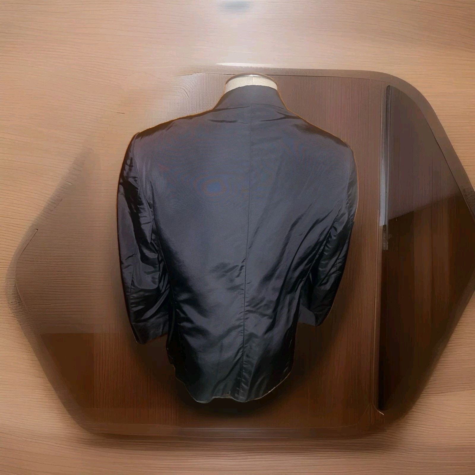 Donna Karan Donna Karan Signature Men's 43R Black 3 Button Sport Jacket Size 42L - 3 Thumbnail