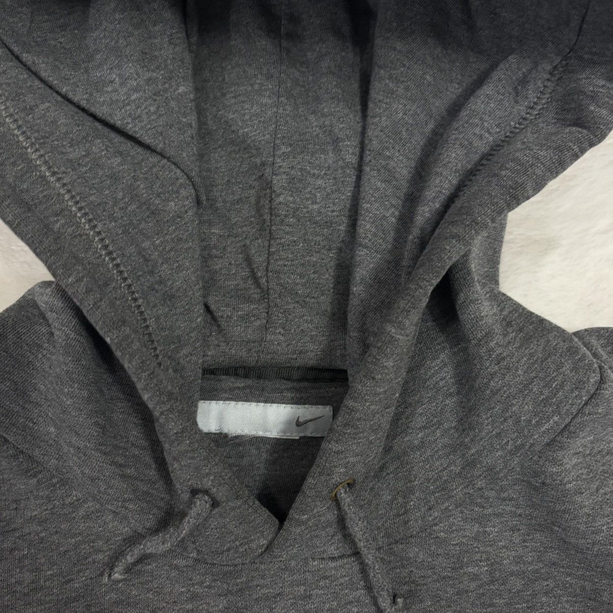 Nike Vintage Nike Hoodie Sweatshirt Charcoal Faded Y2K Swoosh (M) Size US M / EU 48-50 / 2 - 8 Thumbnail