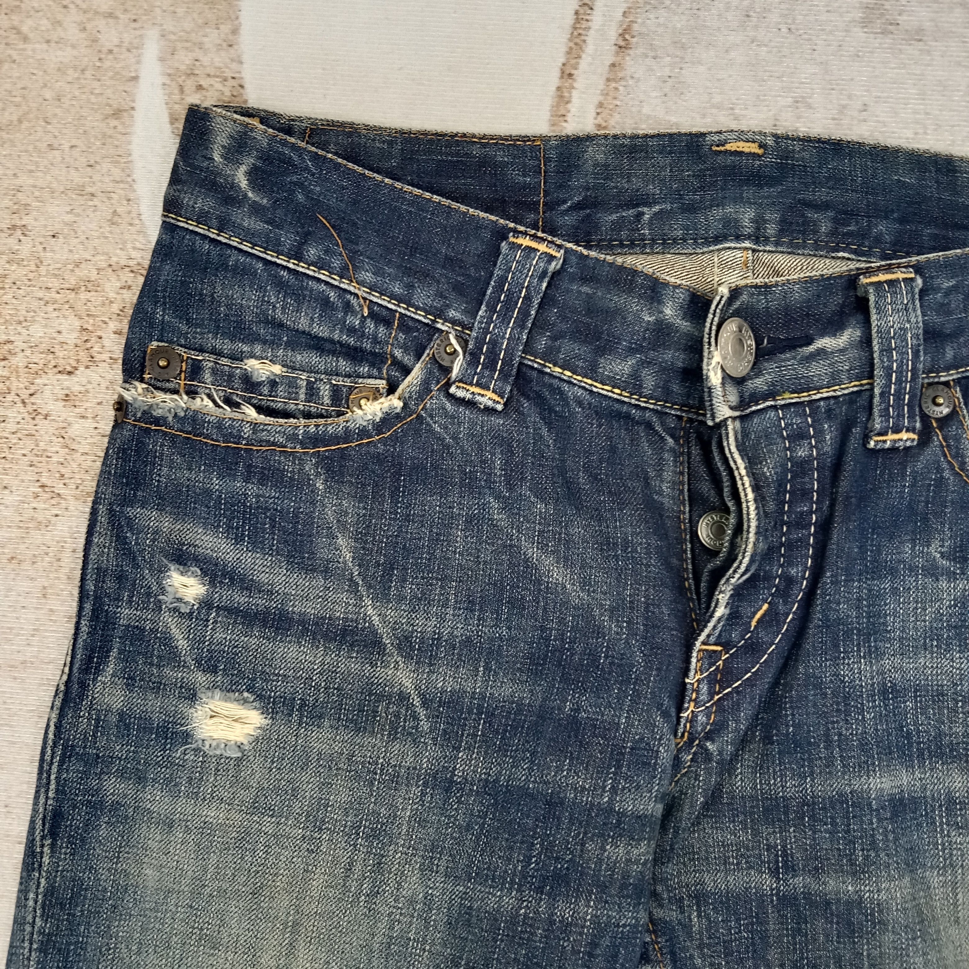 Hysteric Glamour Hysteric Glamour Kinky Distressed Denim Jeans C258N12 Size 31" - 7 Thumbnail