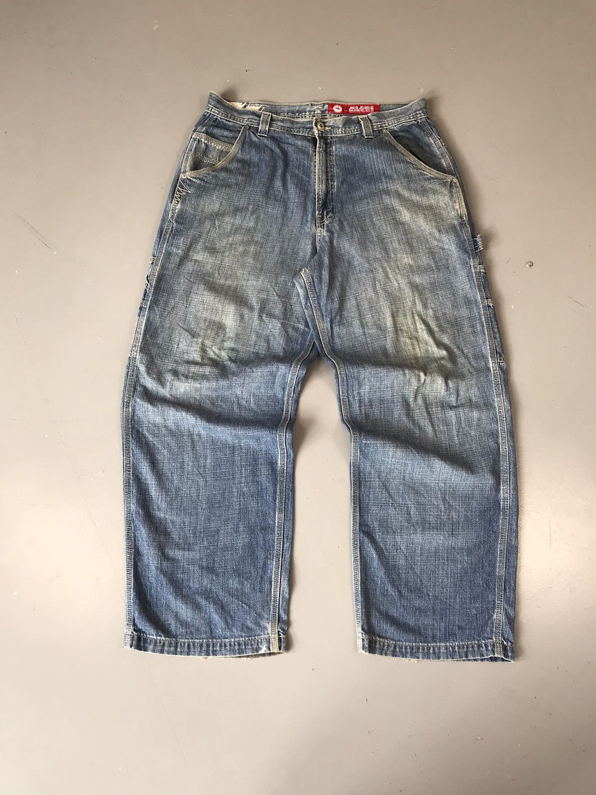 JNCO × Southpole × Vintage Crazy vintage Jnco crown 👑 embroidered baggy fit denim Size US 37 - 4 Thumbnail