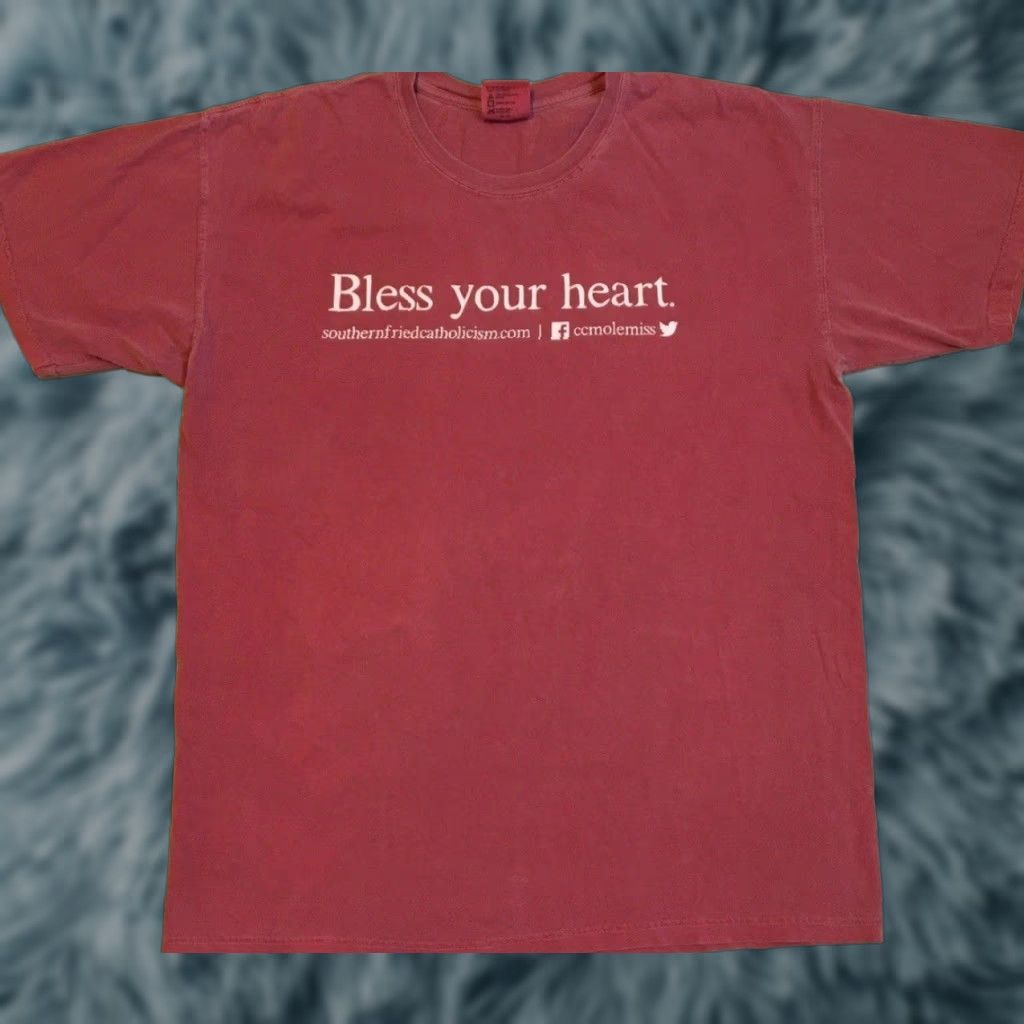 Vintage VINTAGE Bless Your Heart Faded Shirt L God Jesus Ole Miss Religion Funny Grunge Y2k Shirt Mens Red University of Mississippi T-Shirt Size US L / EU 52-54 / 3 - 1 Thumbnail