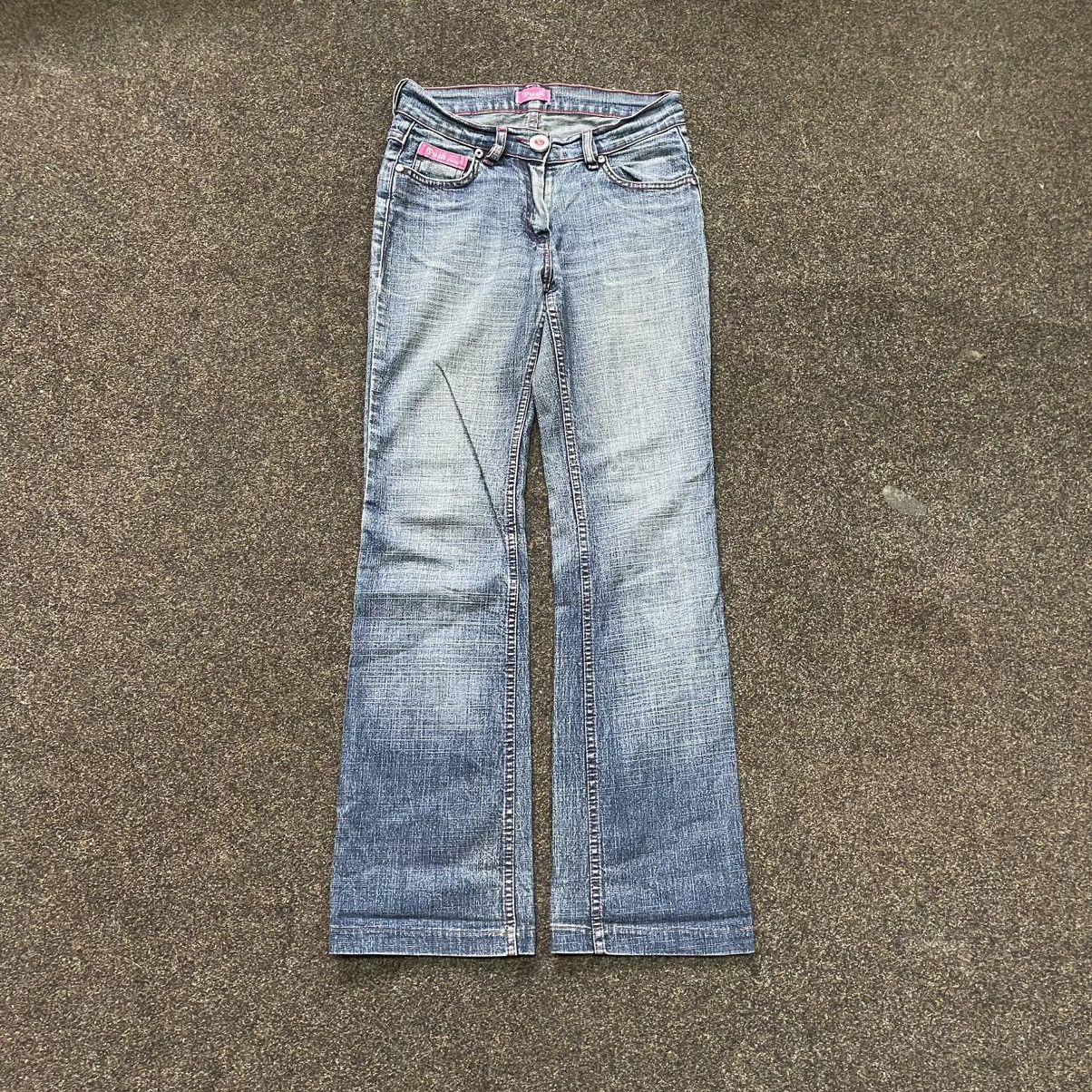 Vintage Vintage Y2K Baggy Wide Leg Jeans Sun Faded Skater 90s Logo Size 32" / US 10 / IT 46 - 1 Thumbnail