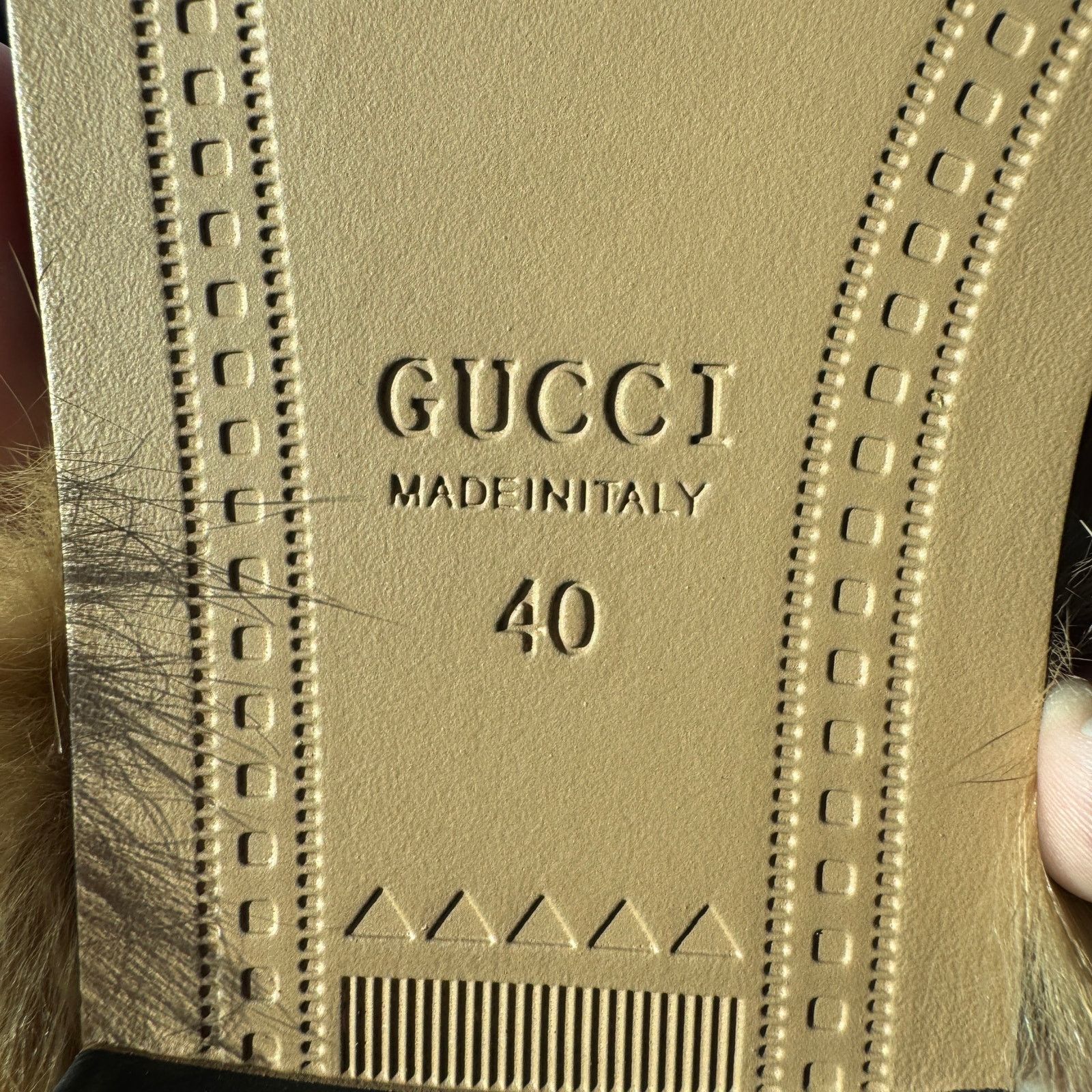 Gucci 40 Gucci Princetown Velvet GG Slipper Lamb Mules RIGHT ONLY Size US 9.5 / IT 39.5 - 6 Thumbnail