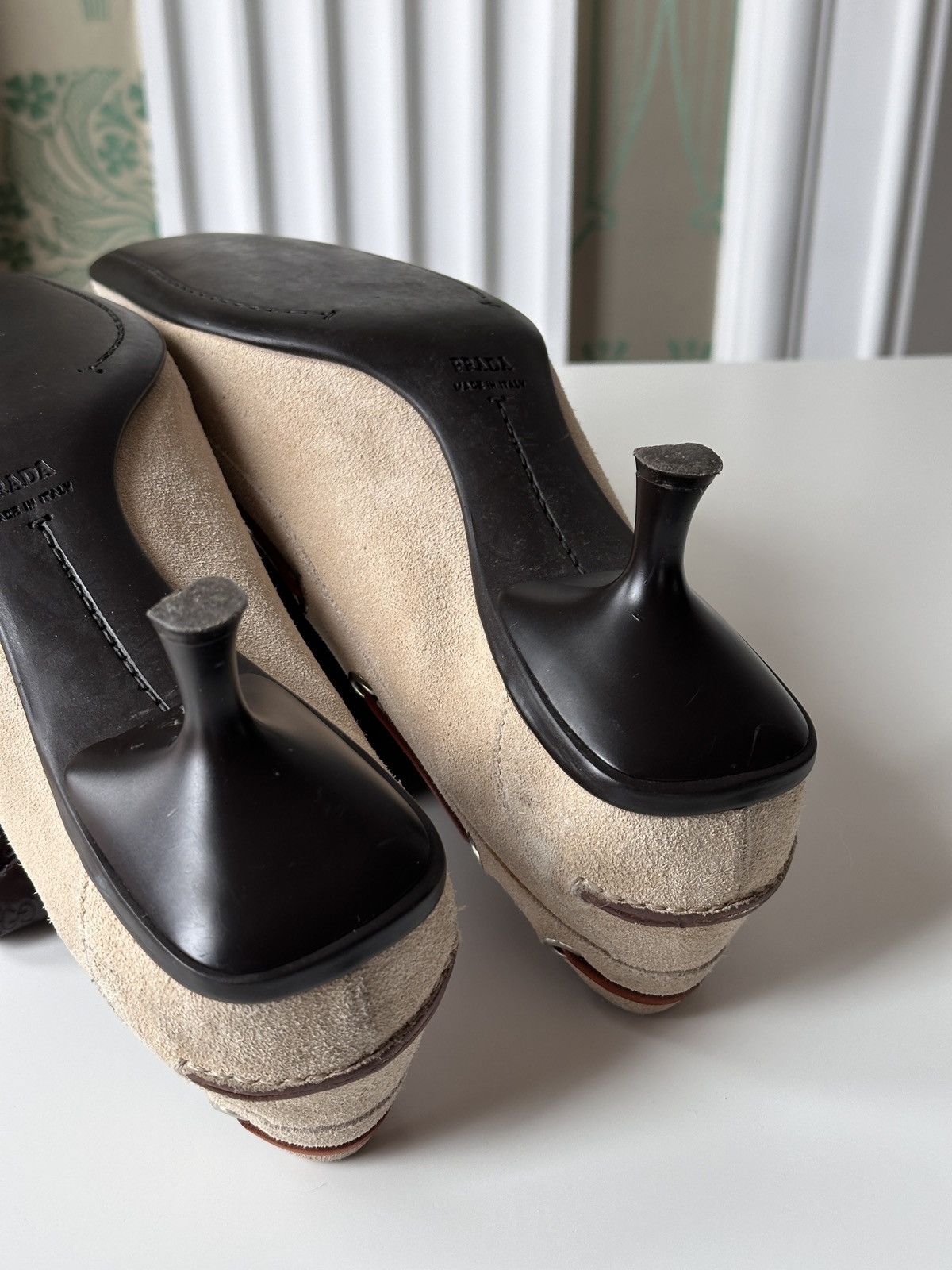 Miu Miu PRADA Kitten Heels Suede Bow Pointed Toe Size 37,5 / 7,5 Size US 7.5 / IT 37.5 - 11 Thumbnail