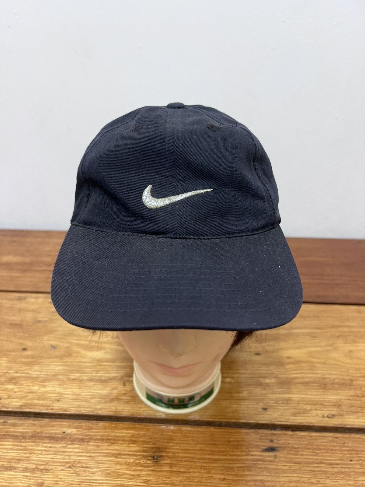 Nike Vintage nike Y2K centre swoosh embroided Faded Cap Size ONE SIZE - 1 Thumbnail