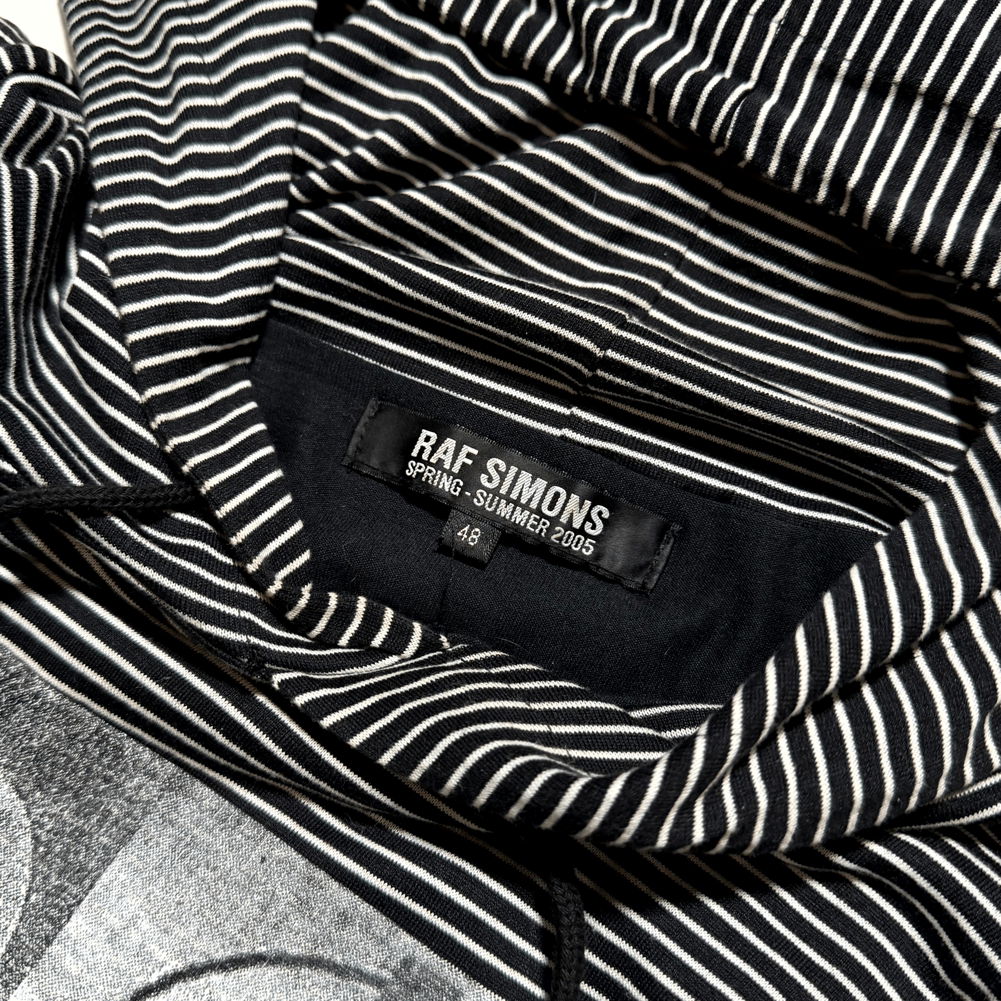 Raf Simons SS05 Raf Simons Avant Garde Striped Hoodie Size US M / EU 48-50 / 2 - 6 Thumbnail
