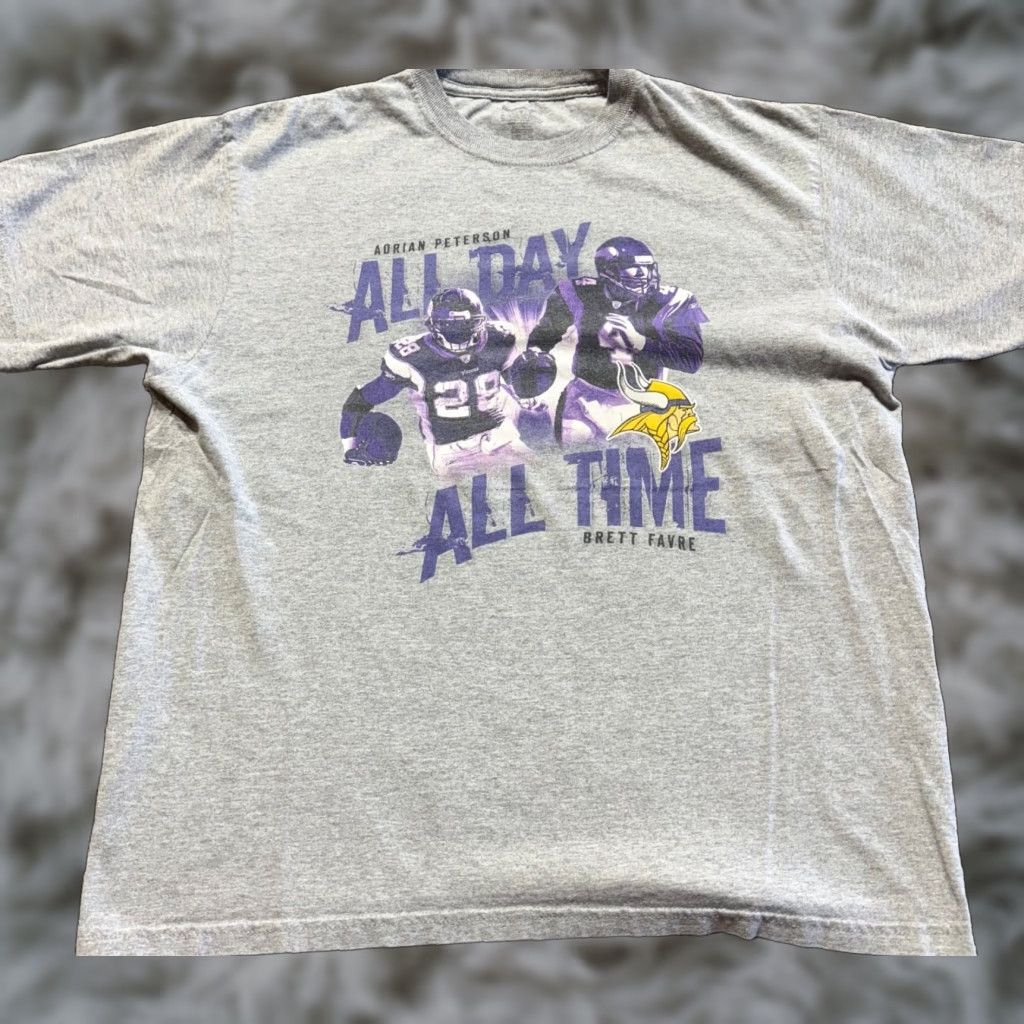 Reebok VINTAGE Minnesota Vikings Mens Shirt L Gray Reebok NFL T-Shirt Size US L / EU 52-54 / 3 - 1 Thumbnail