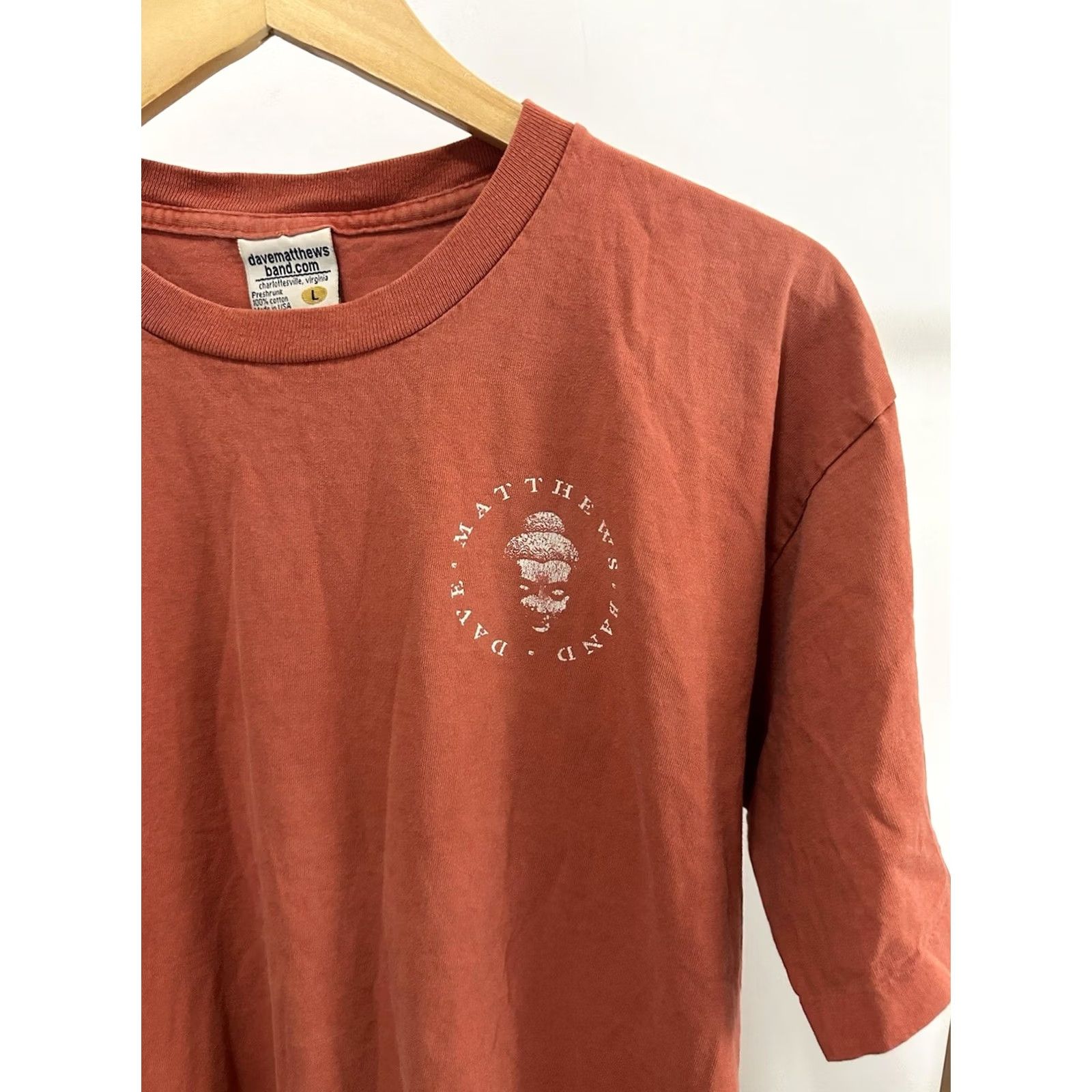 Vintage VINTAGE Dave Matthews Band T-Shirt Buddha Siddhartha Single Stitch Size L Burnt Orange Mens Shirt Stitch 90s Theme Band Jam Jazz Folk Size US L / EU 52-54 / 3 - 4 Thumbnail