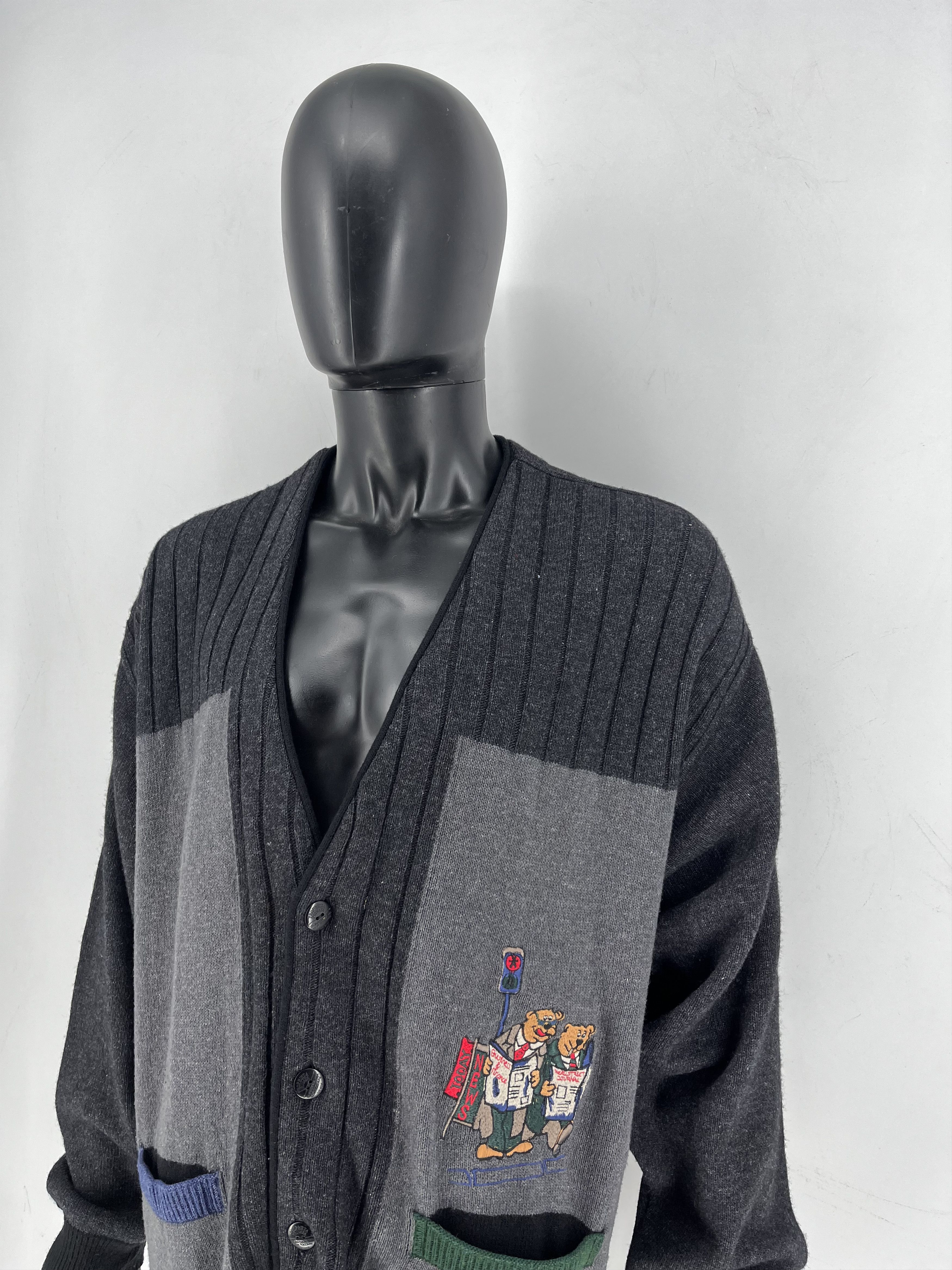 Carlo Colucci Vintage 90S Carlo Colucci Cardigan XLarge / XXL Size US XXL / EU 58 / 5 - 4 Thumbnail