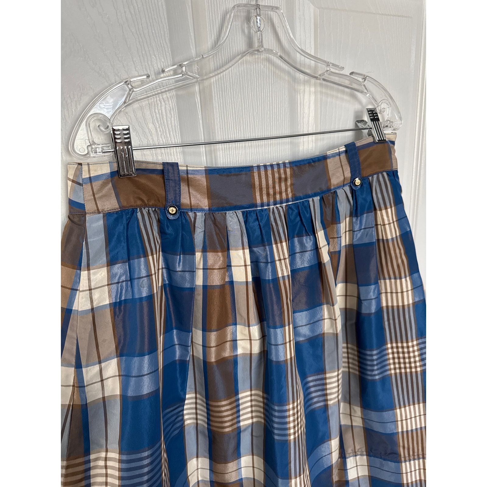 J.Crew J. Crew Collection plaid silk taffata skirt Fleur De Lis 10 Size 32" / US 10 / IT 46 - 13 Thumbnail