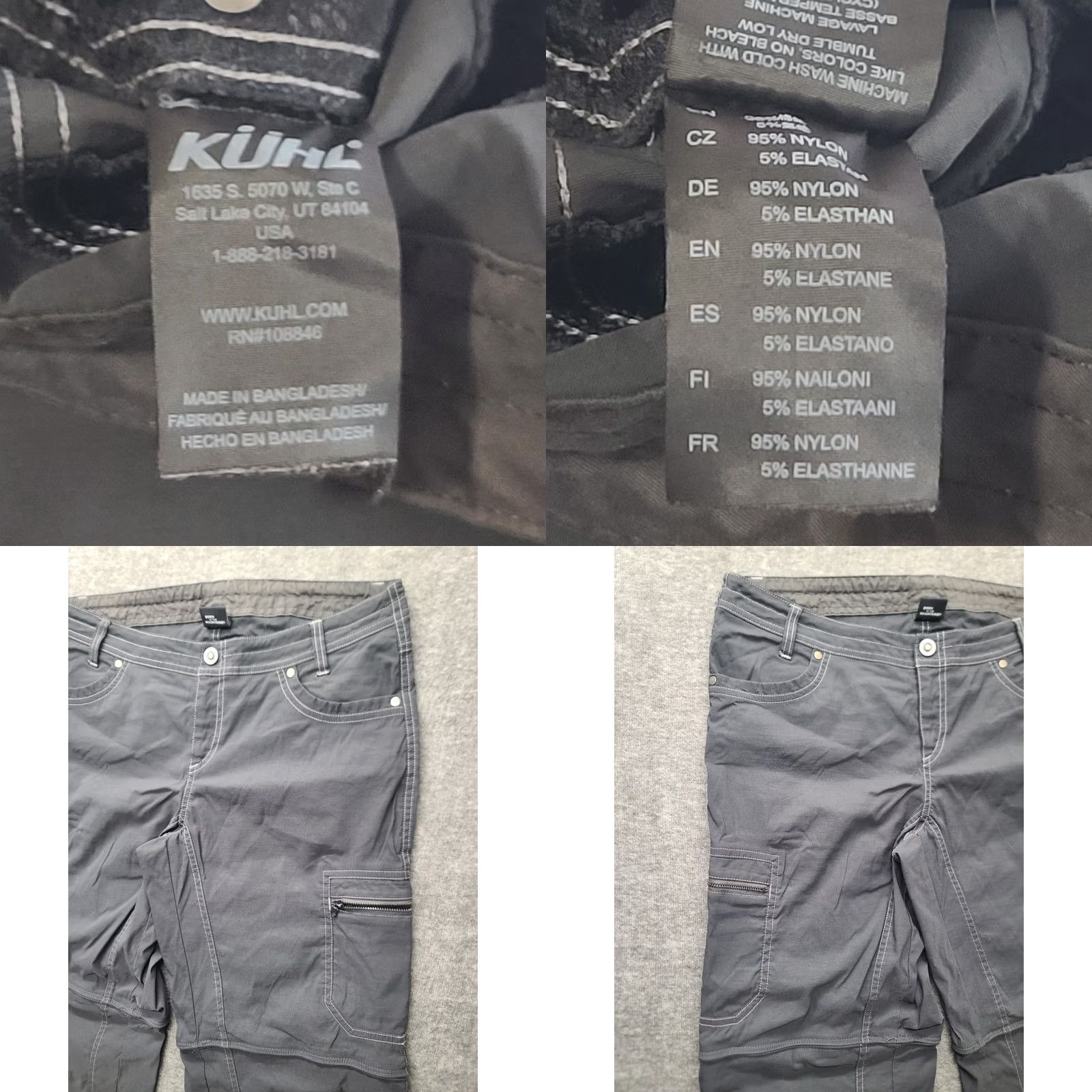 Vintage Kuhl Kliffside Pants Womens 12x32 Cargo Regular Fit Gorpcore Hiking Size 34" / US 12 / IT 48 - 8 Thumbnail