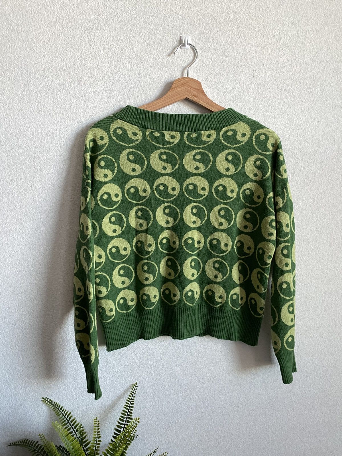 Other Yin Yang Cropped Knit Cardigan Sweater Size L / US 10 / IT 46 - 5 Thumbnail