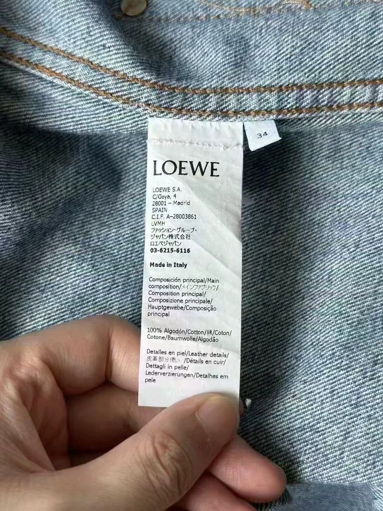 Loewe LOEWE Pocket leather jacket, denim coat Size 4XL / US 24-26 - 4 Thumbnail