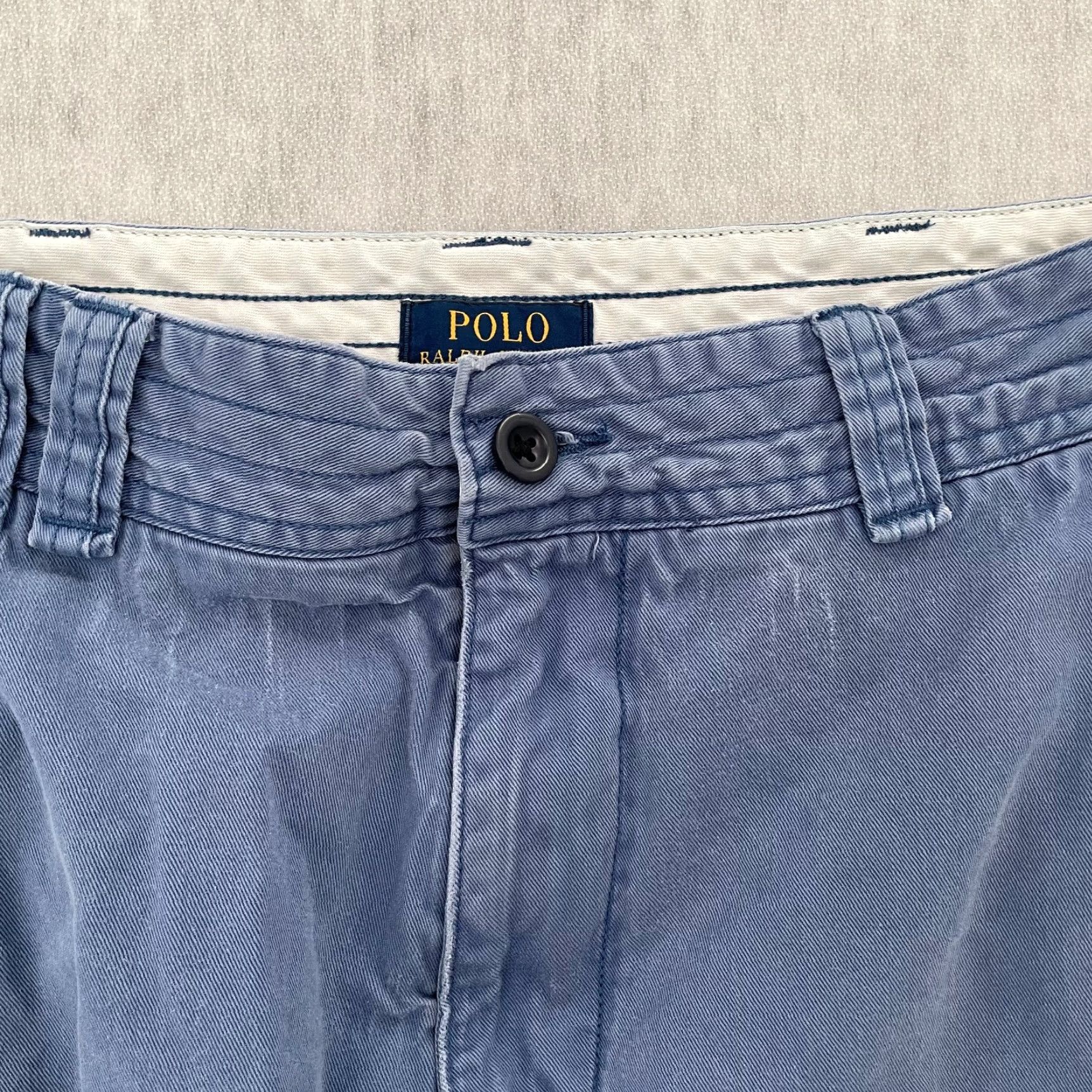 Polo Ralph Lauren Polo Ralph Lauren Cargo Shorts Adult 35 Blue Cotton Mens Chino Classic Waist 34 Inseam 9 Casual Hip Hop American Logo Pockets Size US S / EU 44-46 / 1 - 4 Thumbnail
