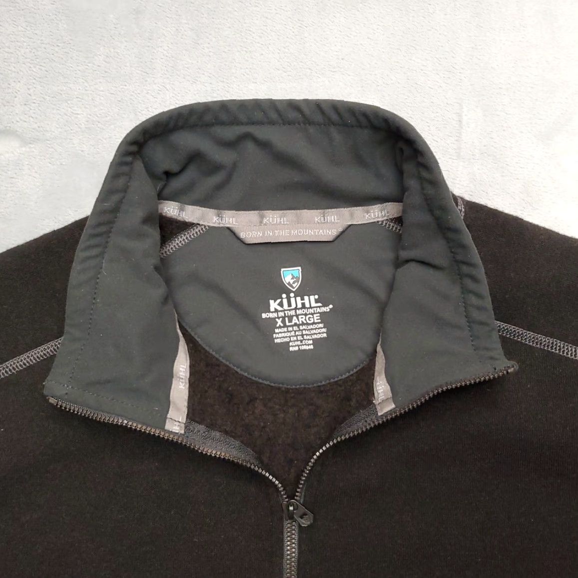 Vintage Kuhl Revel Sweater Jacket Men XL Black Kashmira Fleece 1/4 Zip Outdoors Gorp Size US XL / EU 56 / 4 - 2 Thumbnail