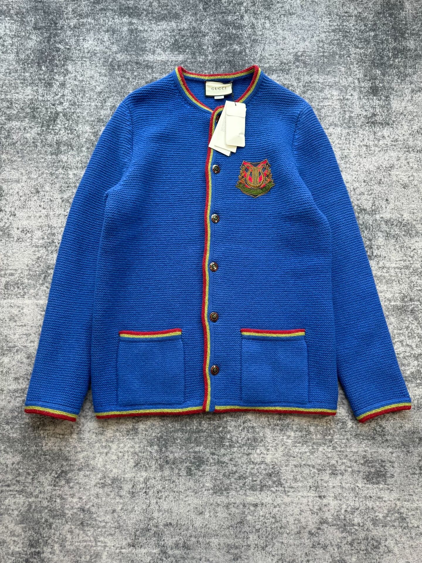Gucci Gucci Klein Blue Preppy Wool Coat Size US M / EU 48-50 / 2 - 1 Thumbnail