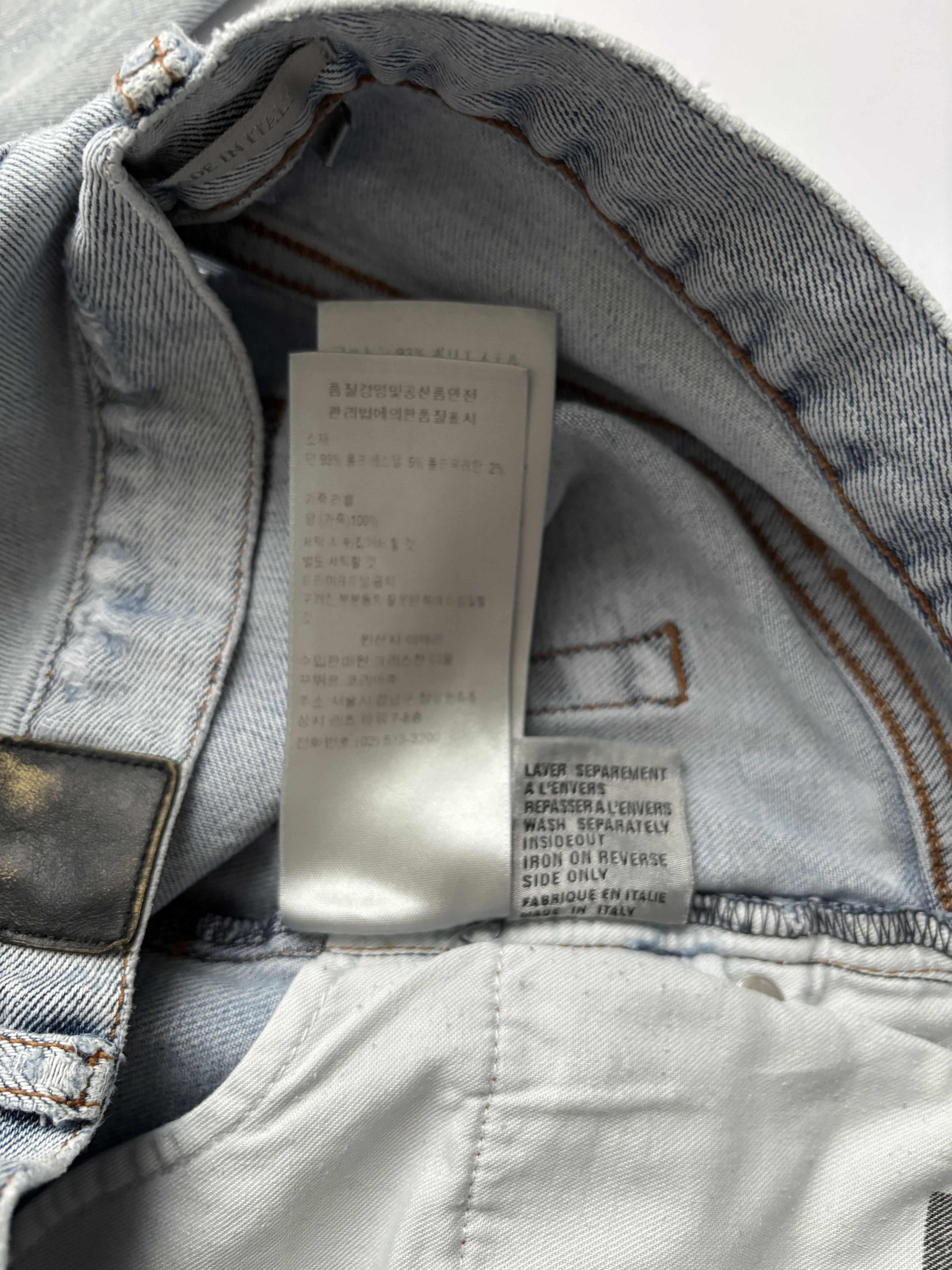 Dior ⚡️QUICK SALE⚡️Dior by Kim Jones Distressed Blue Jeans Size US 32 / EU 48 - 6 Thumbnail