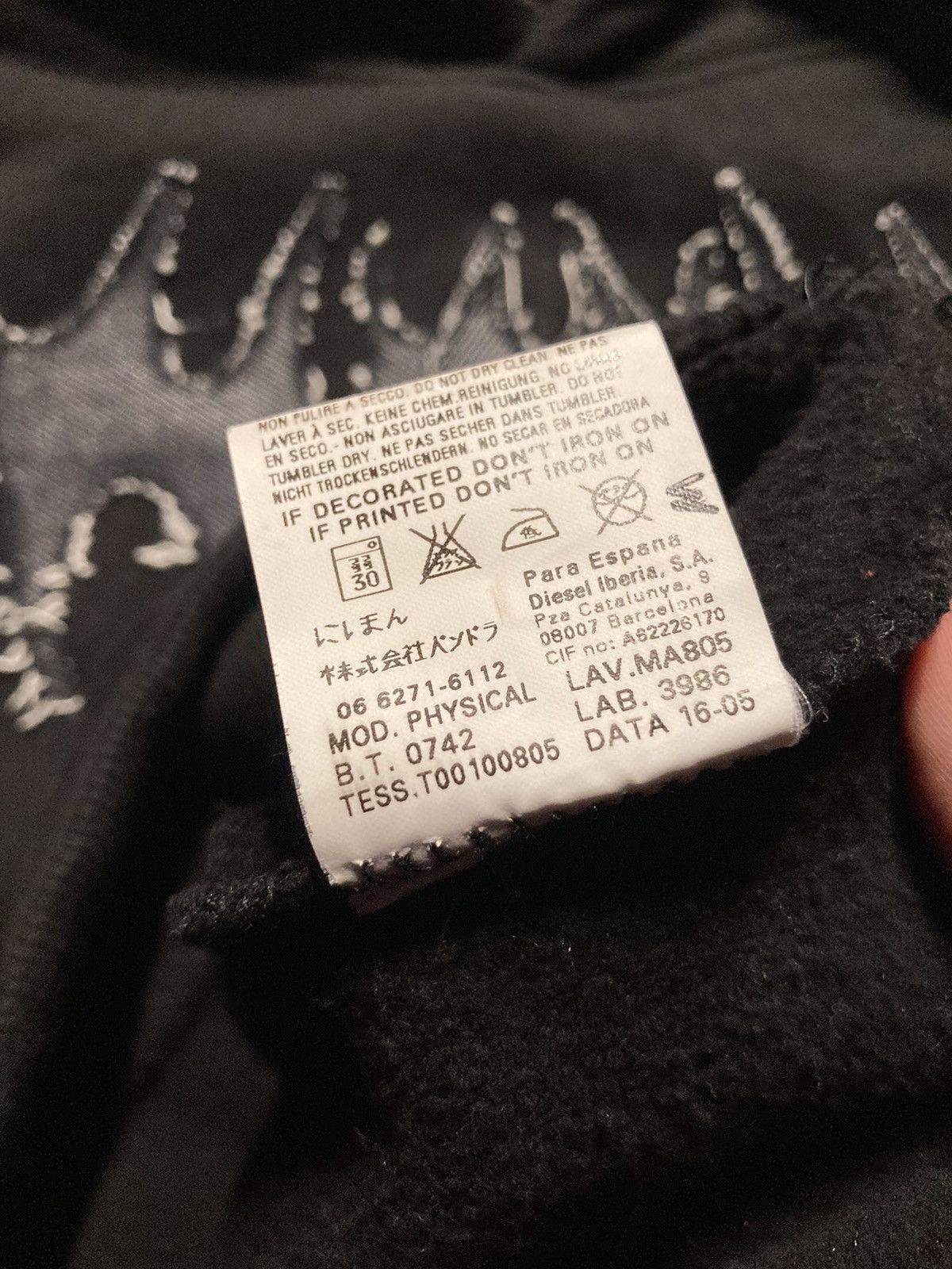 Diesel × Vintage ⛩️Diesel hoodie vintage big logo y2k boxy baggy distressed ⛩️ Size US M / EU 48-50 / 2 - 8 Thumbnail
