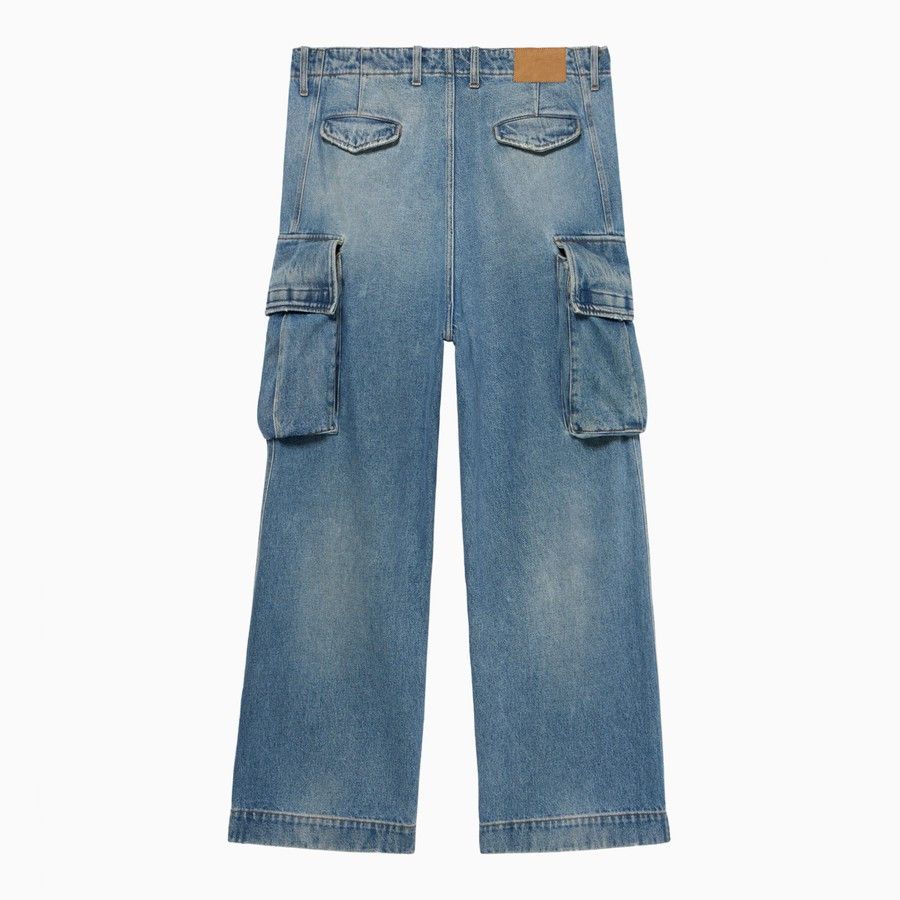 1989 STUDIO o1d2blof1124 Denim Cargo Jeans in Blue Size US 31 - 2 Thumbnail