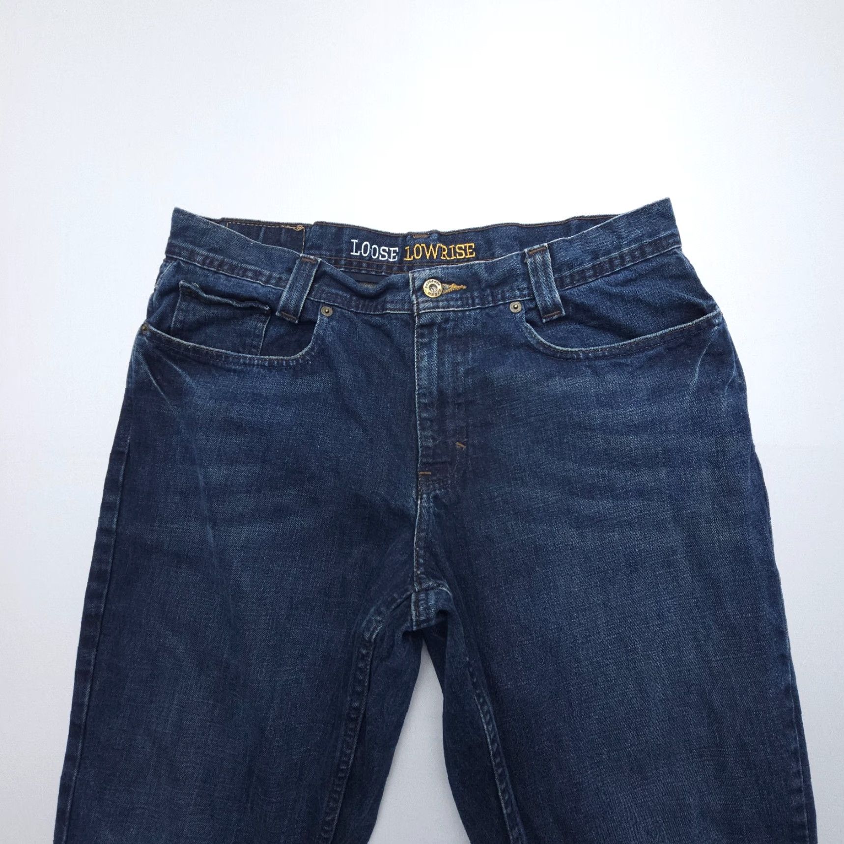 Vintage Urban Up Urban Pipeline Up Jeans Mens 32 x 30 Dark Blue Denim 90s Straight Relaxed Baggy Rise Mid 10-12 in Zip 5-Pocket Logo Comfort Vintage No Size US 32 / EU 48 - 4 Thumbnail