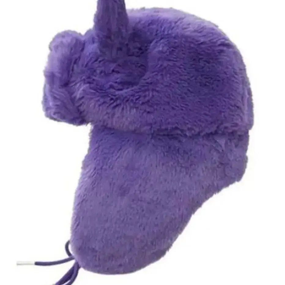 Japanese Brand × Vintage Y2K Cartoon Anime Purple Hat Ushanka Hat Cute Winter Hat Size ONE SIZE - 4 Thumbnail