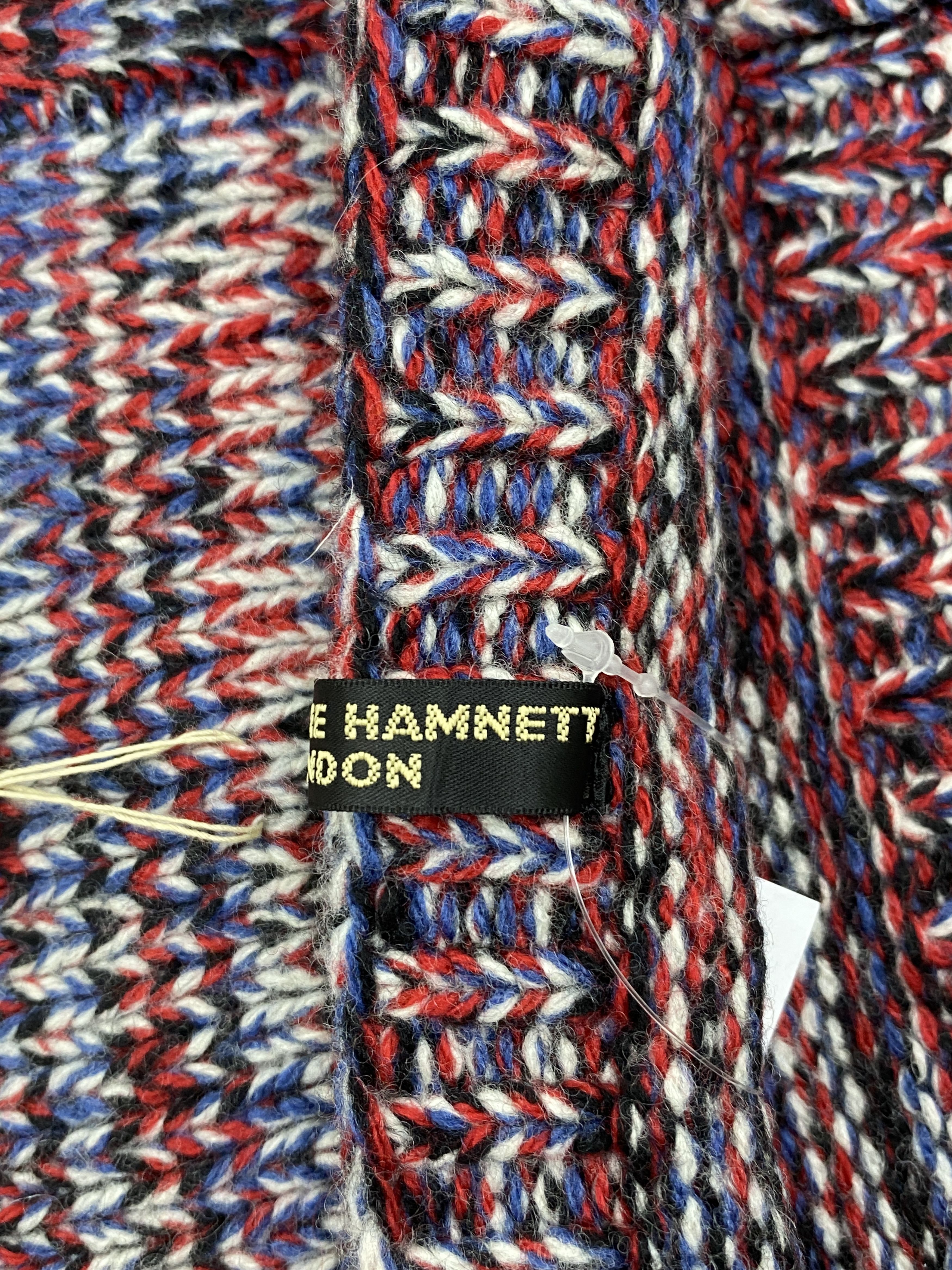 Katharine Hamnett London Vintage Katharine Hamnett Scarf Muffler Wool Knitted SC0255 Size ONE SIZE - 9 Thumbnail