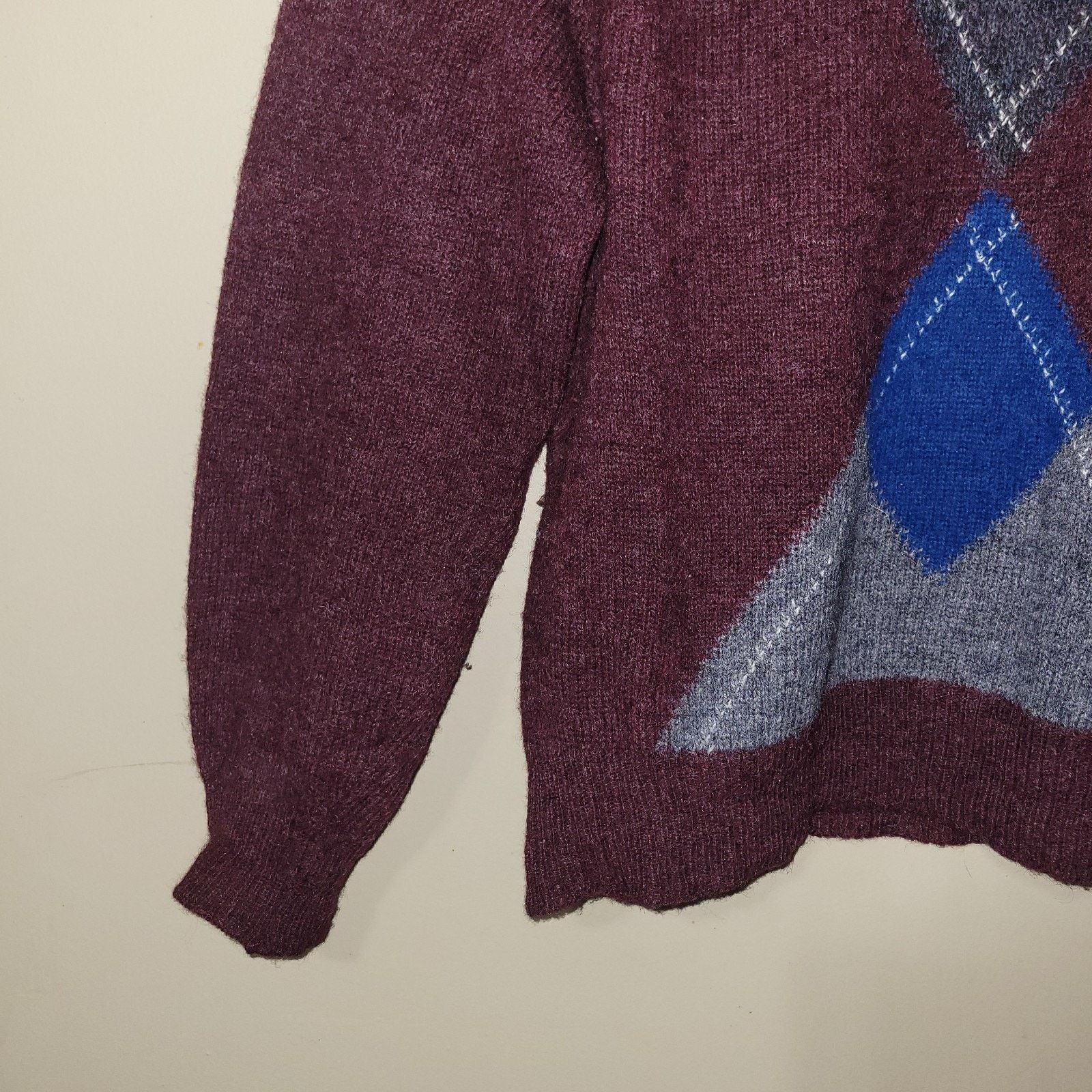 Vintage Vintage Maglificio Florence Argyle Patterned Acrylic/Wool XL Size US XL / EU 56 / 4 - 8 Thumbnail