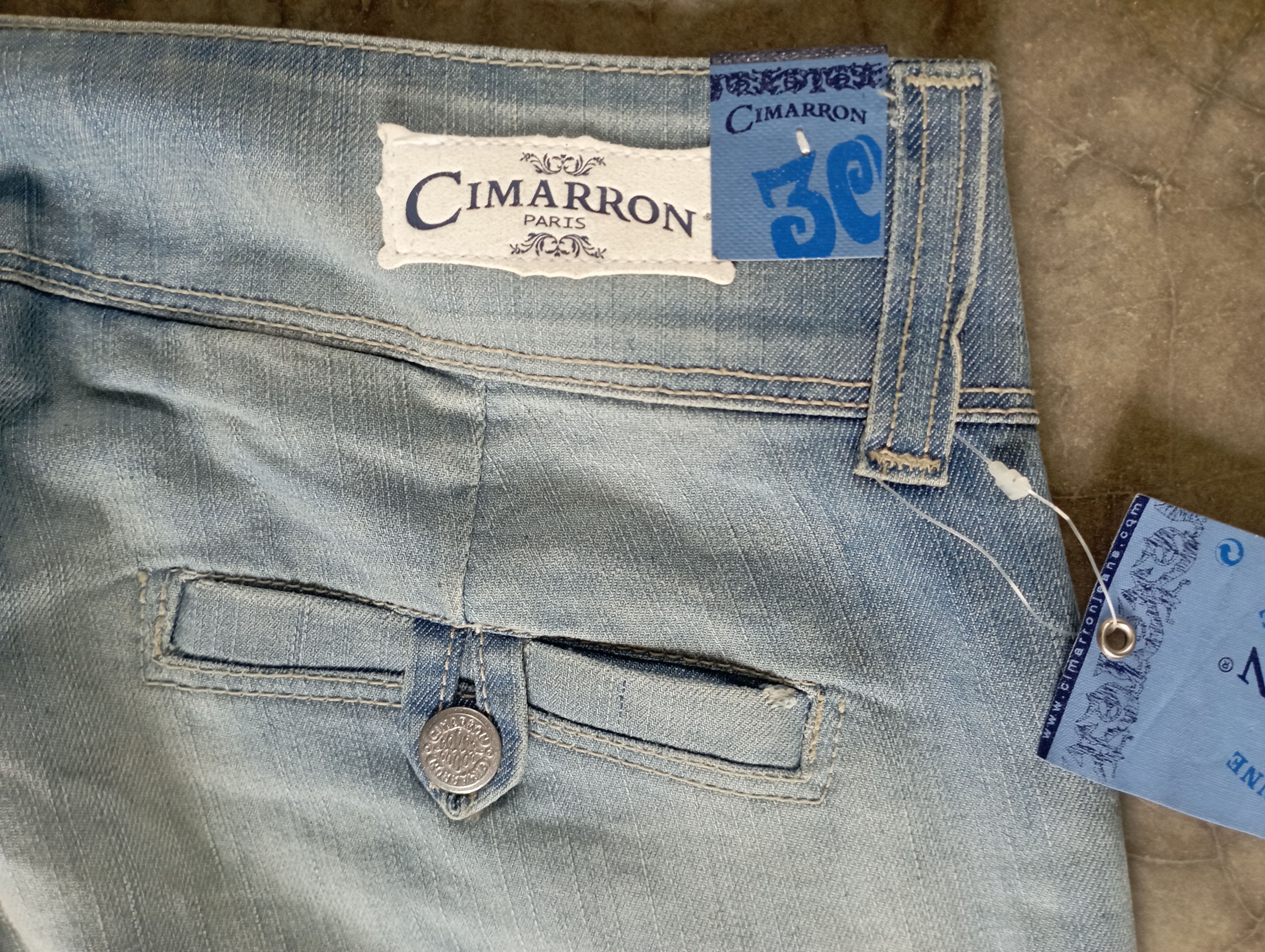 Tornado Mart Super Flare Jeans Cimarron Paris Blue Washed Bootcut Jeans Size 30" / US 8 / IT 44 - 15 Thumbnail